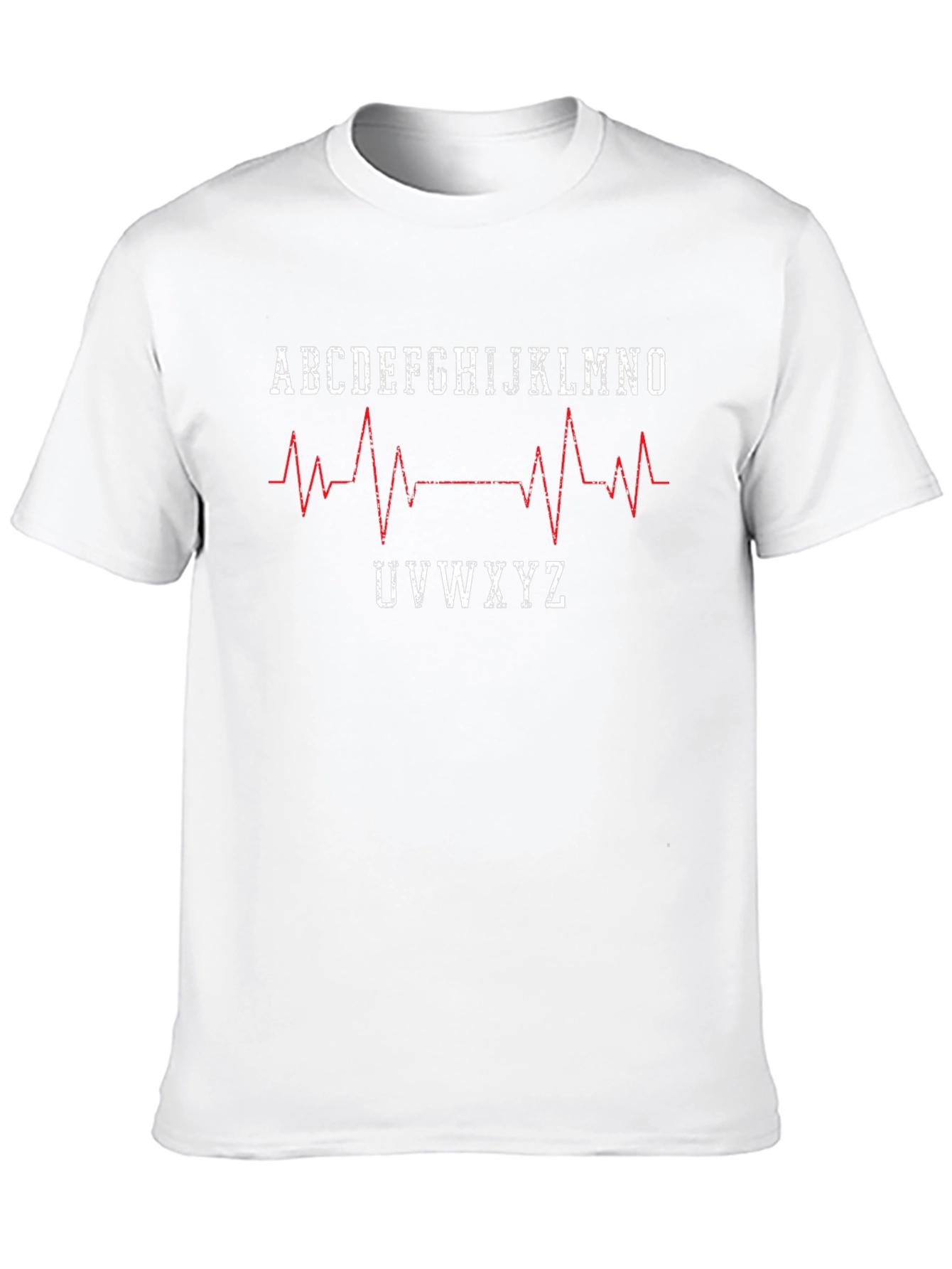 Heartbeat Alphabet T-Shirt - Medical Inspired Design