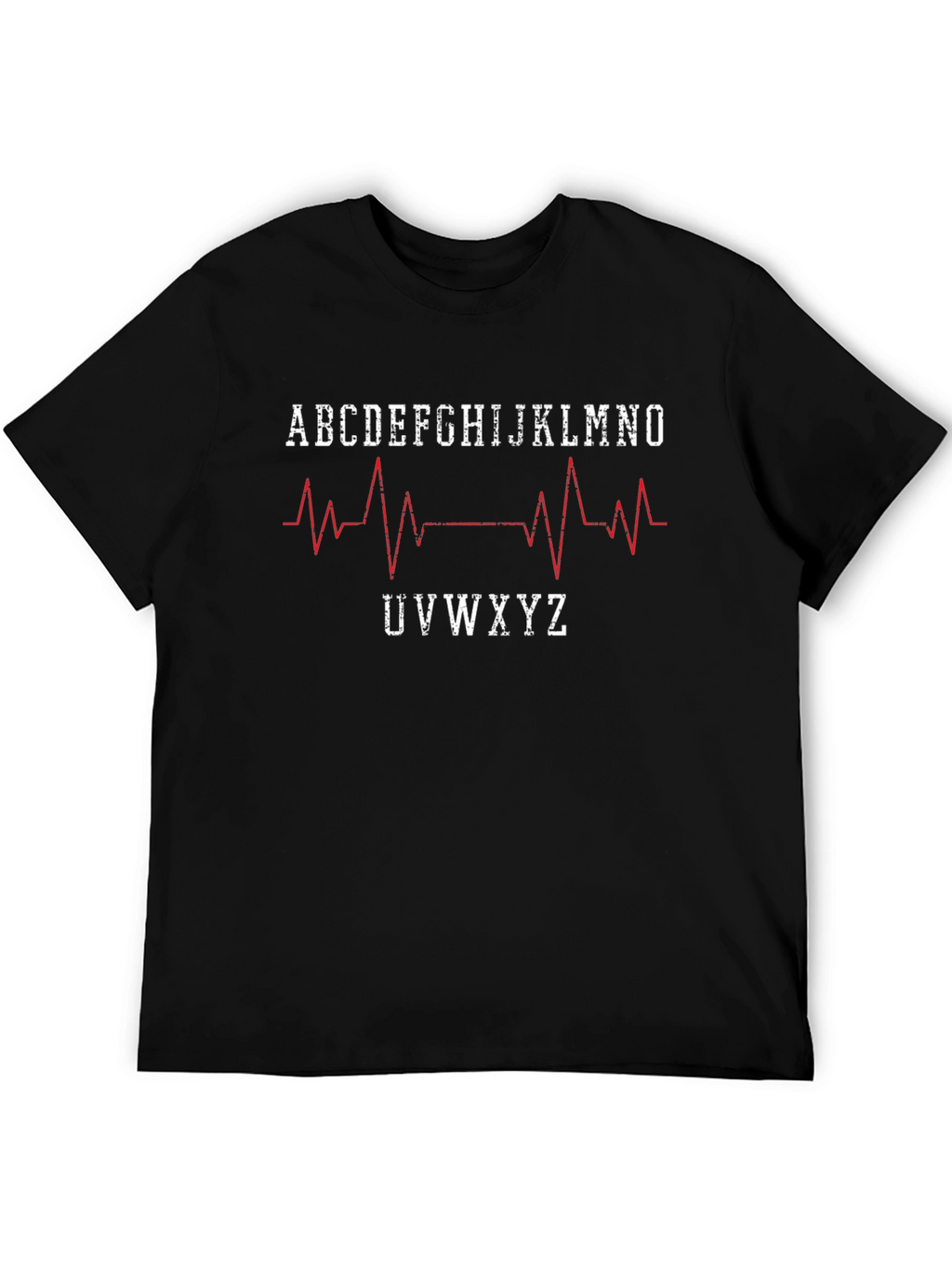 Heartbeat Alphabet T-Shirt - Medical Inspired Design