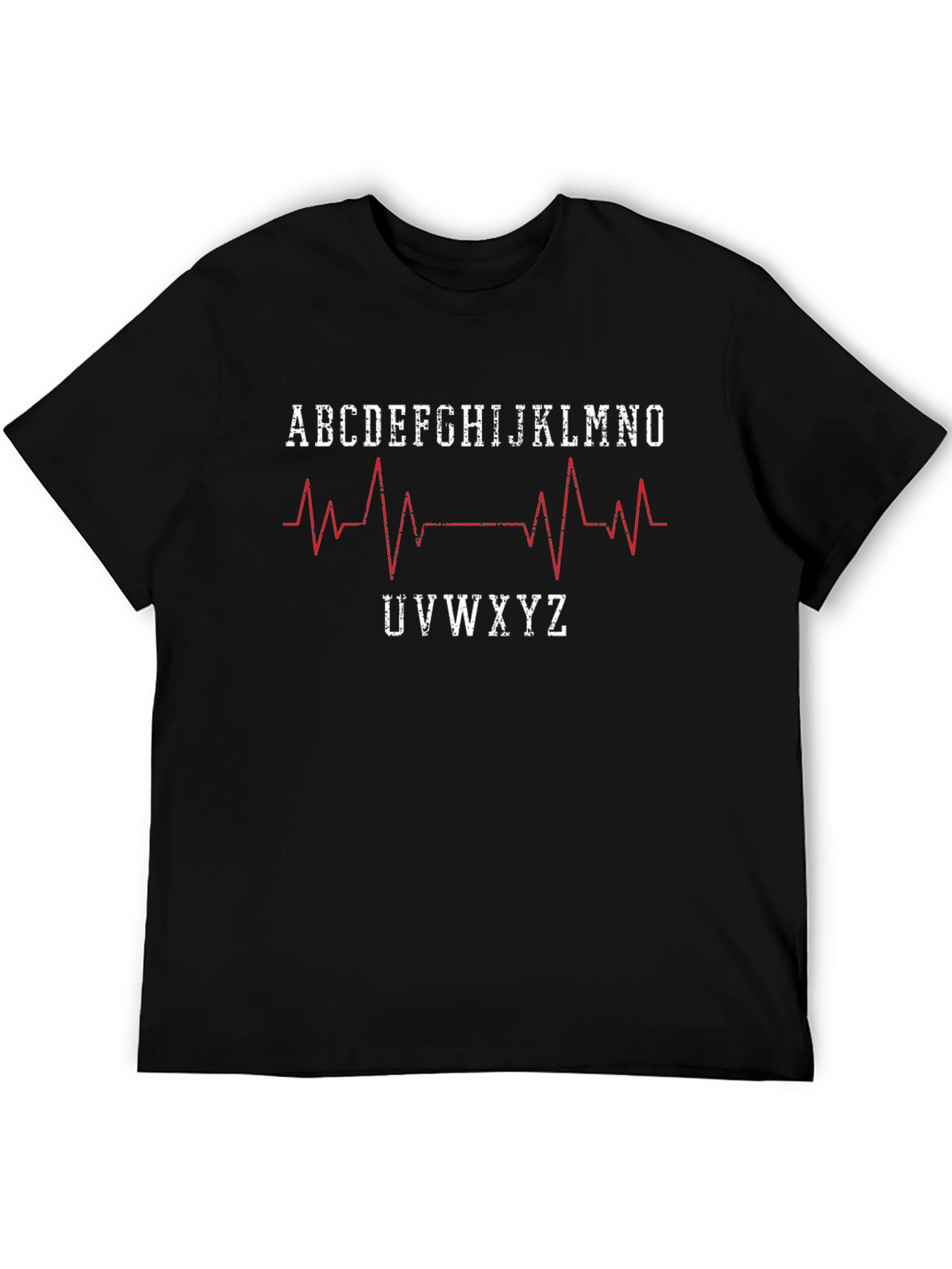 Heartbeat Alphabet T-Shirt - Medical Inspired Design