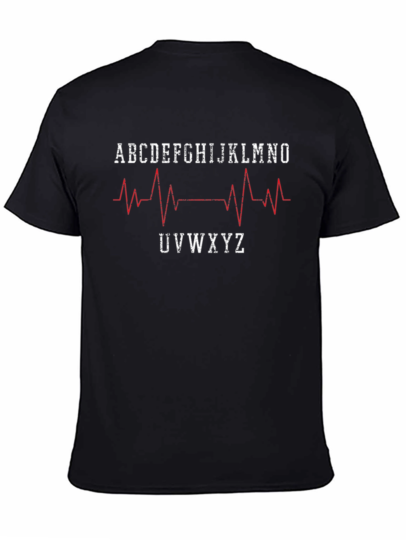 Heartbeat Alphabet T-Shirt - Medical Inspired Design