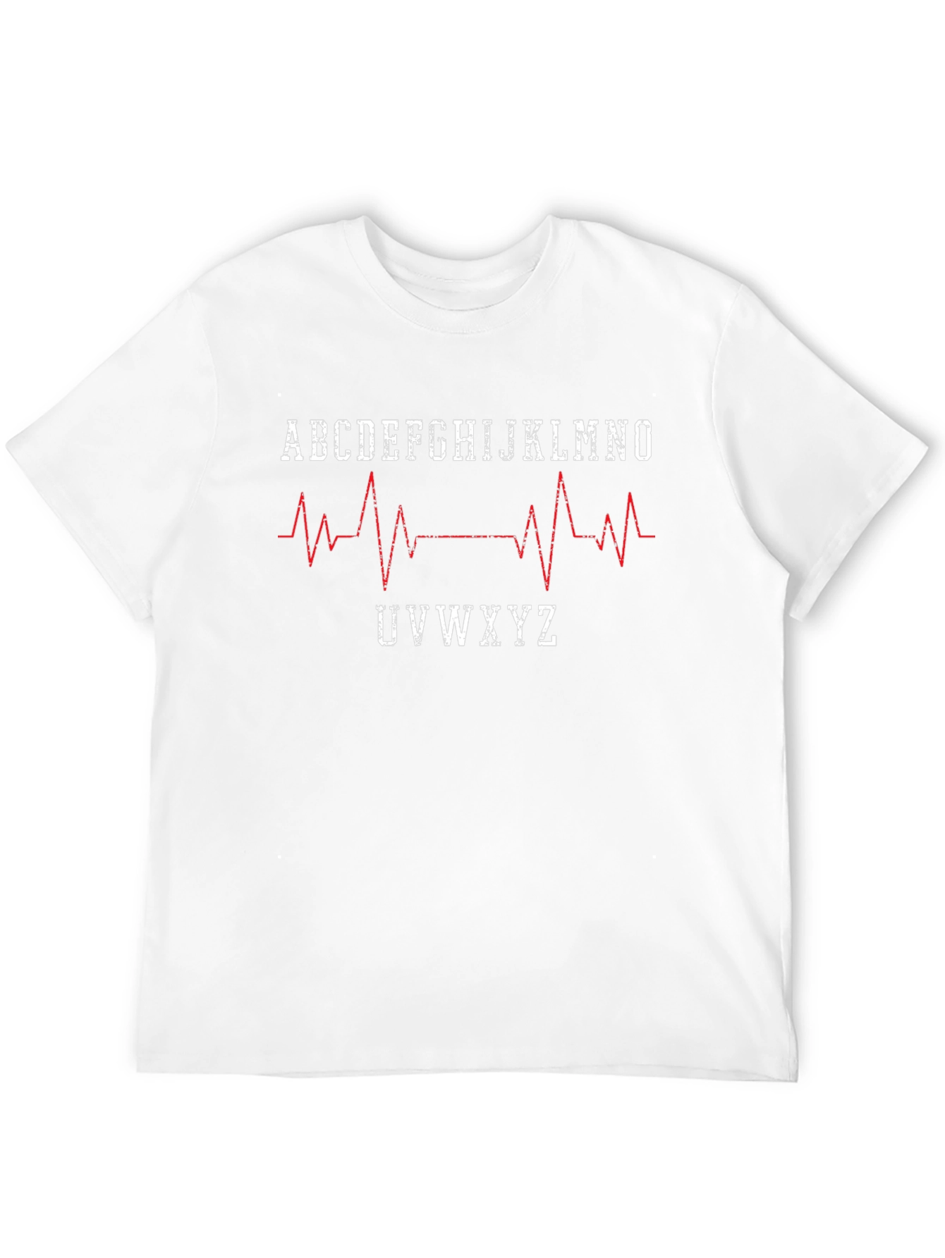 Heartbeat Alphabet T-Shirt - Medical Inspired Design