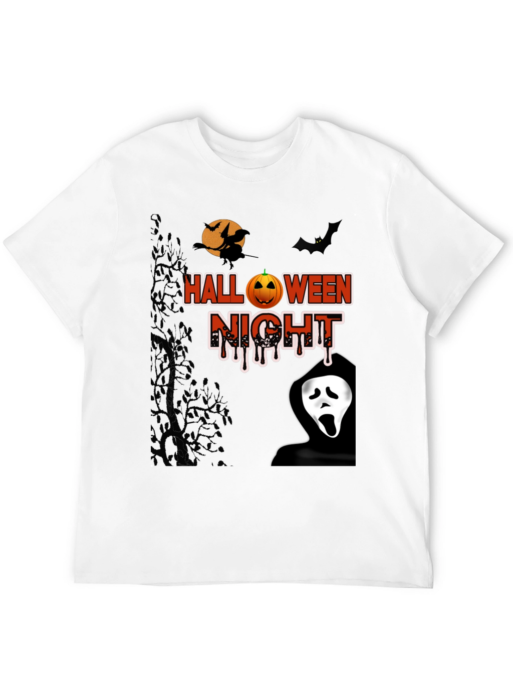 Halloween Night Graphic T-Shirt