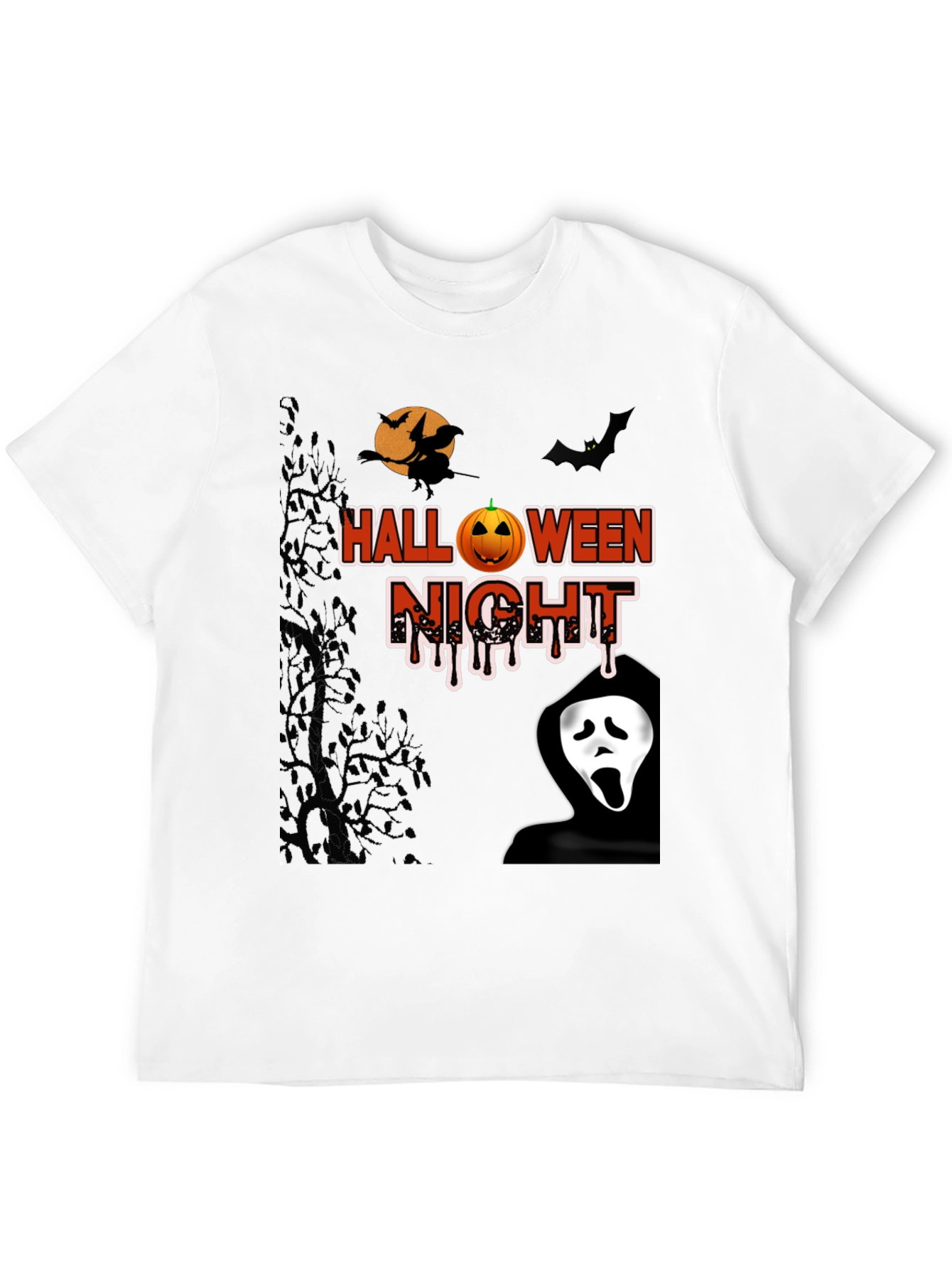Halloween Night Graphic T-Shirt