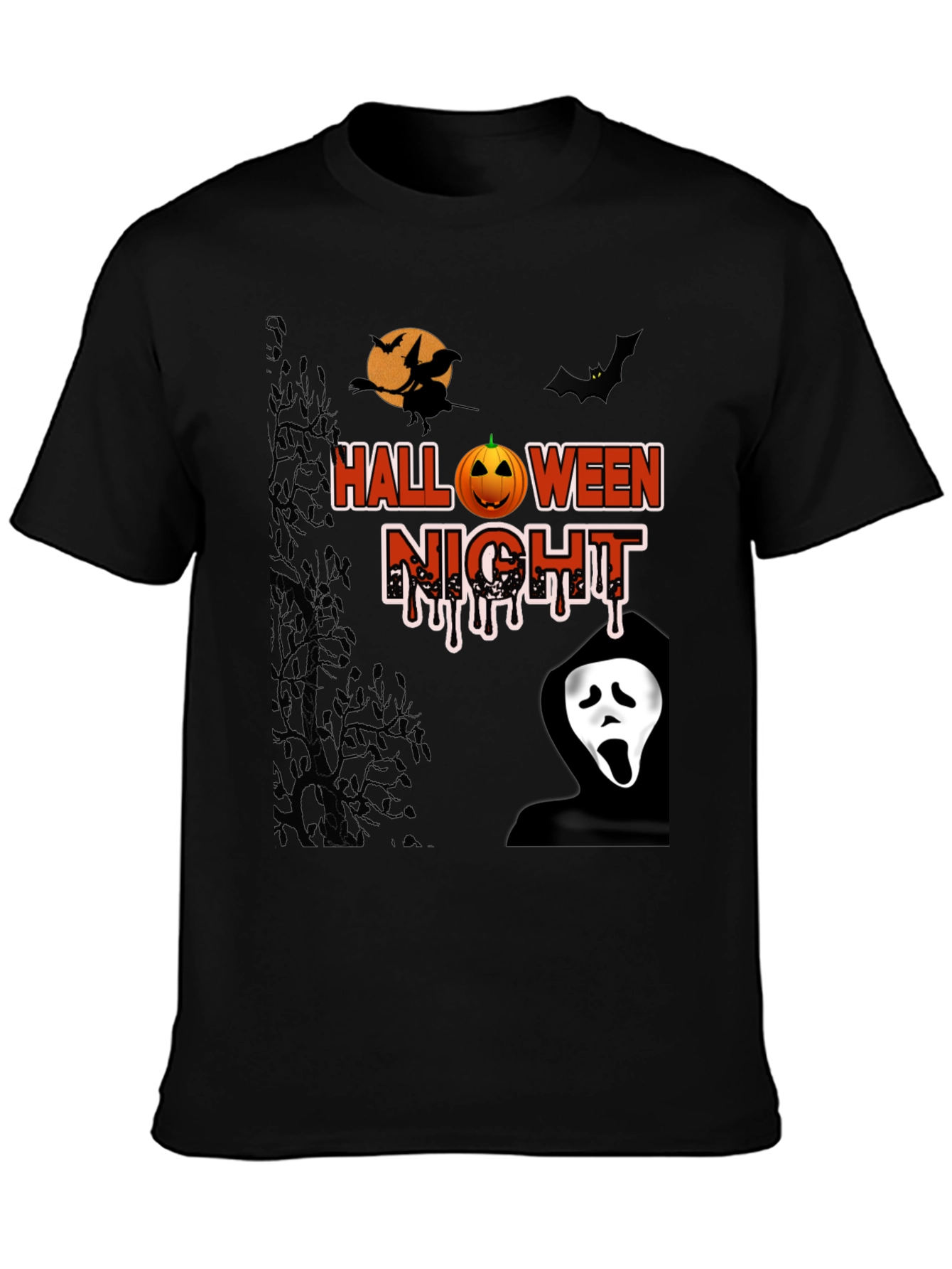 Halloween Night Graphic T-Shirt