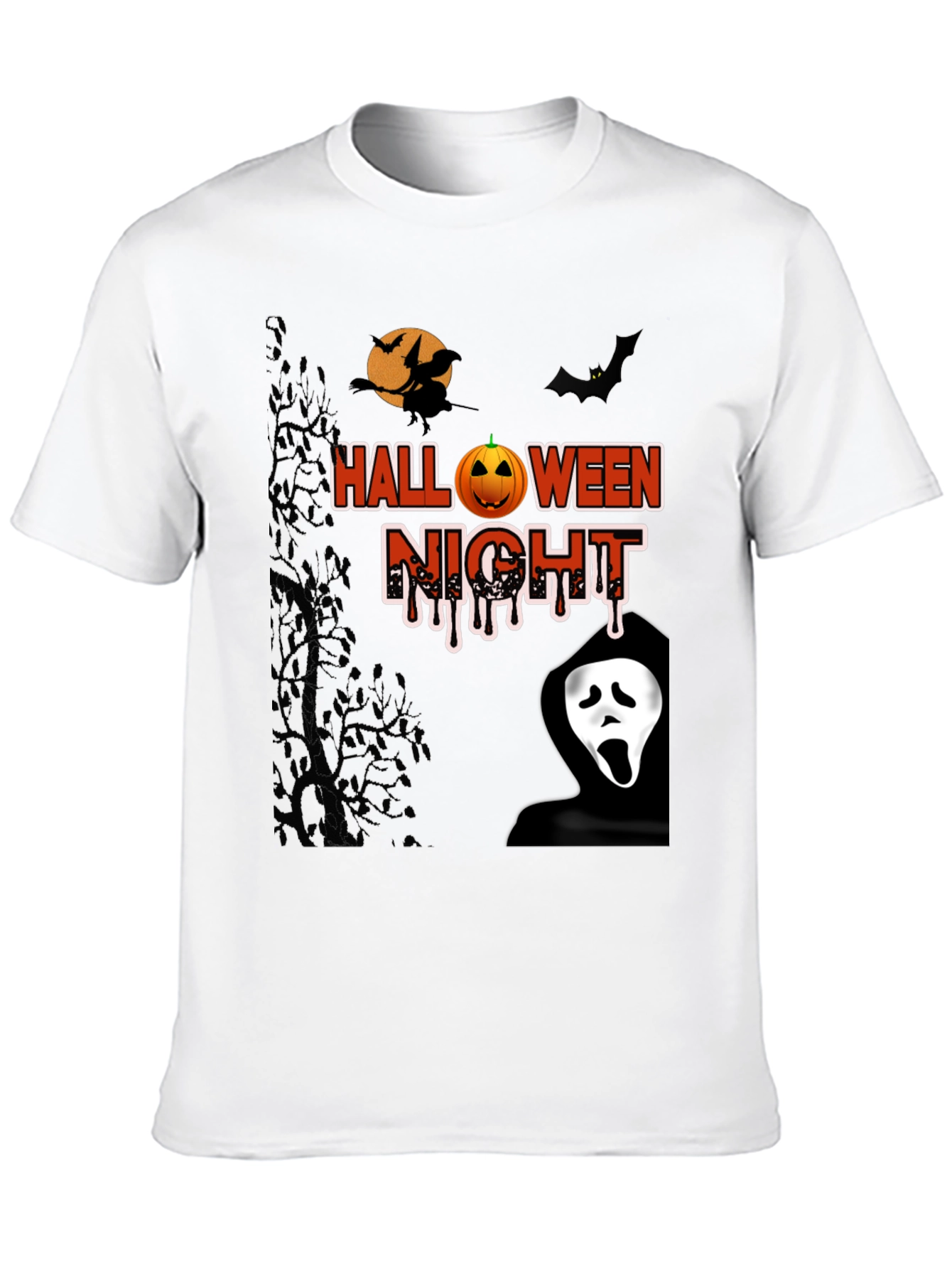 Halloween Night Graphic T-Shirt