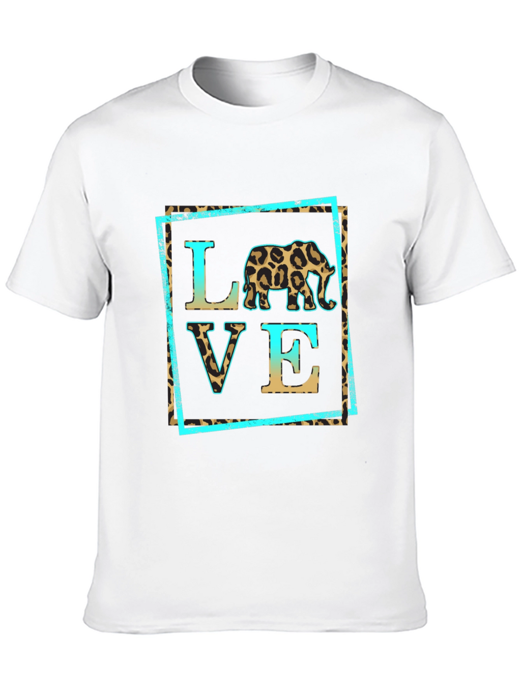 Leopard Elephant Love T-Shirt