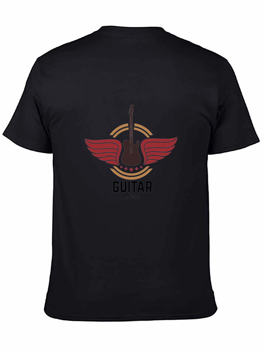 Guitar Music T-Shirt - Black Graphic Tee