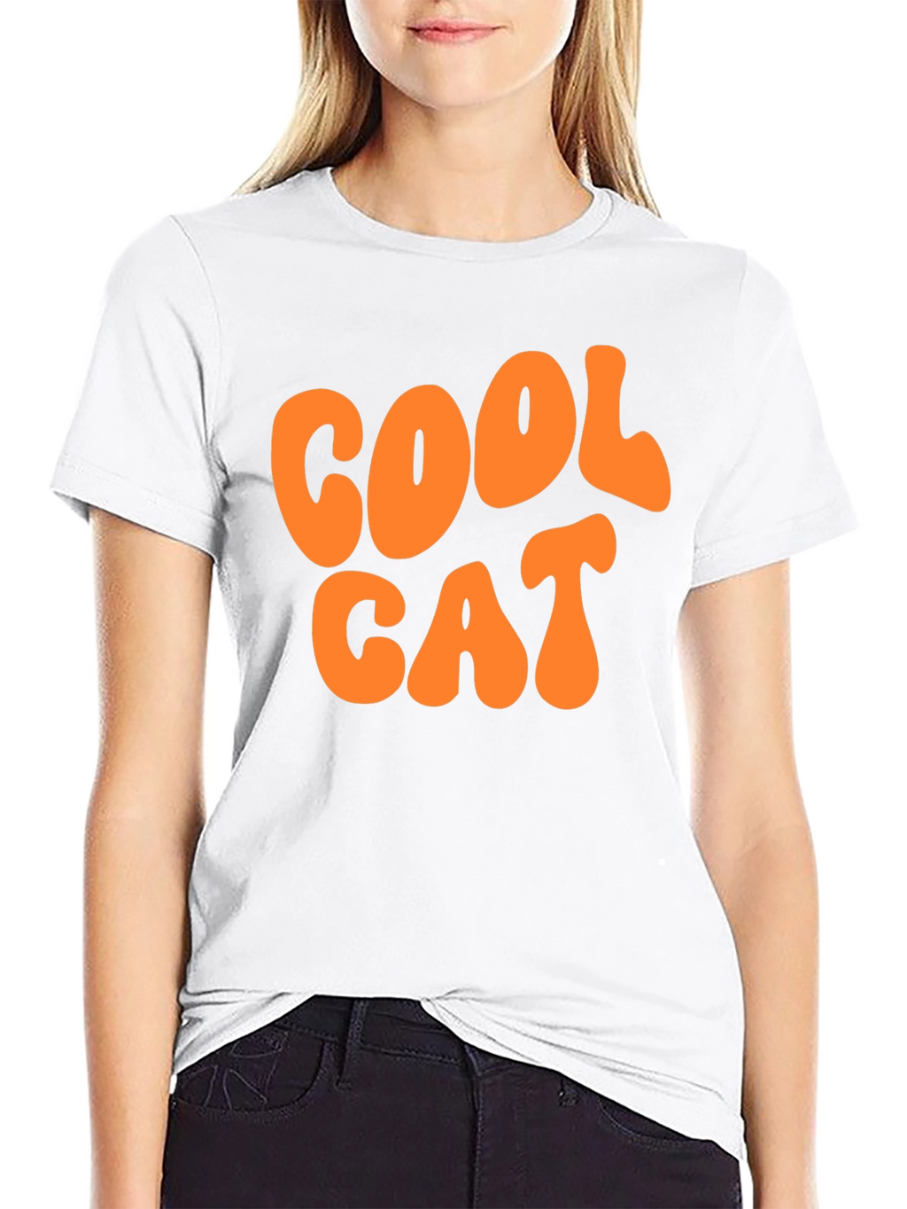 Cool Cat Graphic Tee - Retro Style