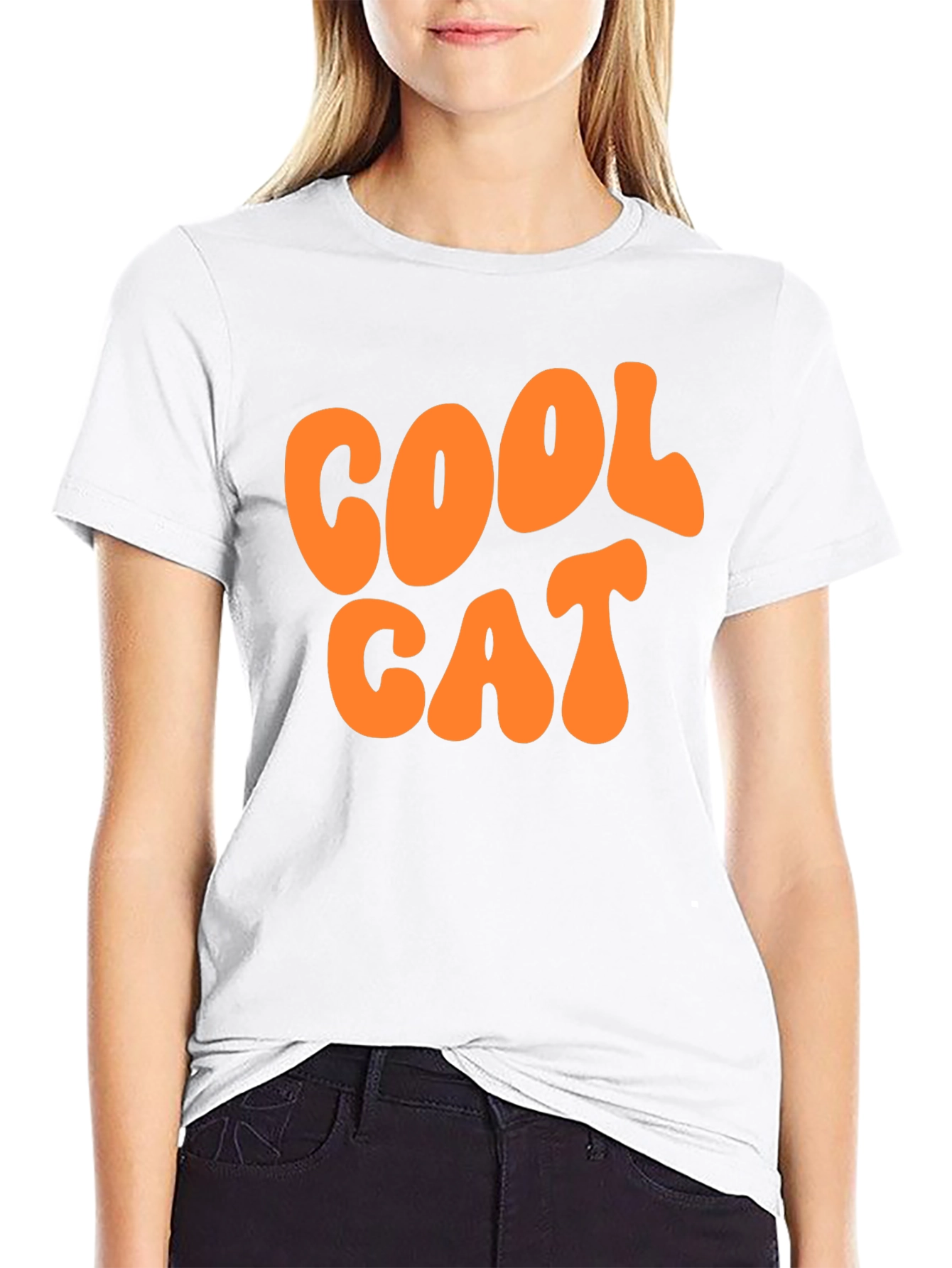 Cool Cat Graphic Tee - Retro Style