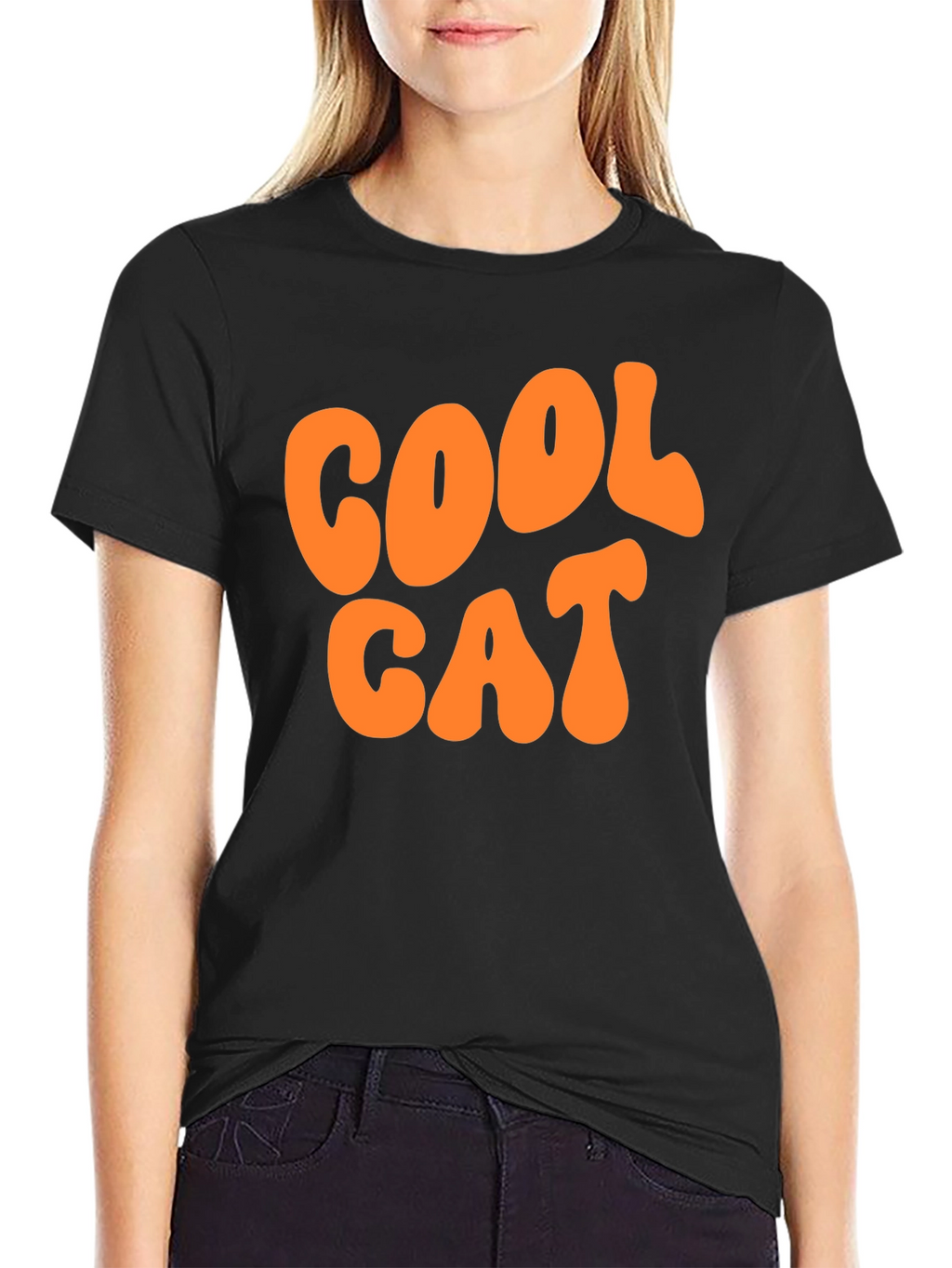 Cool Cat Graphic Tee - Retro Style