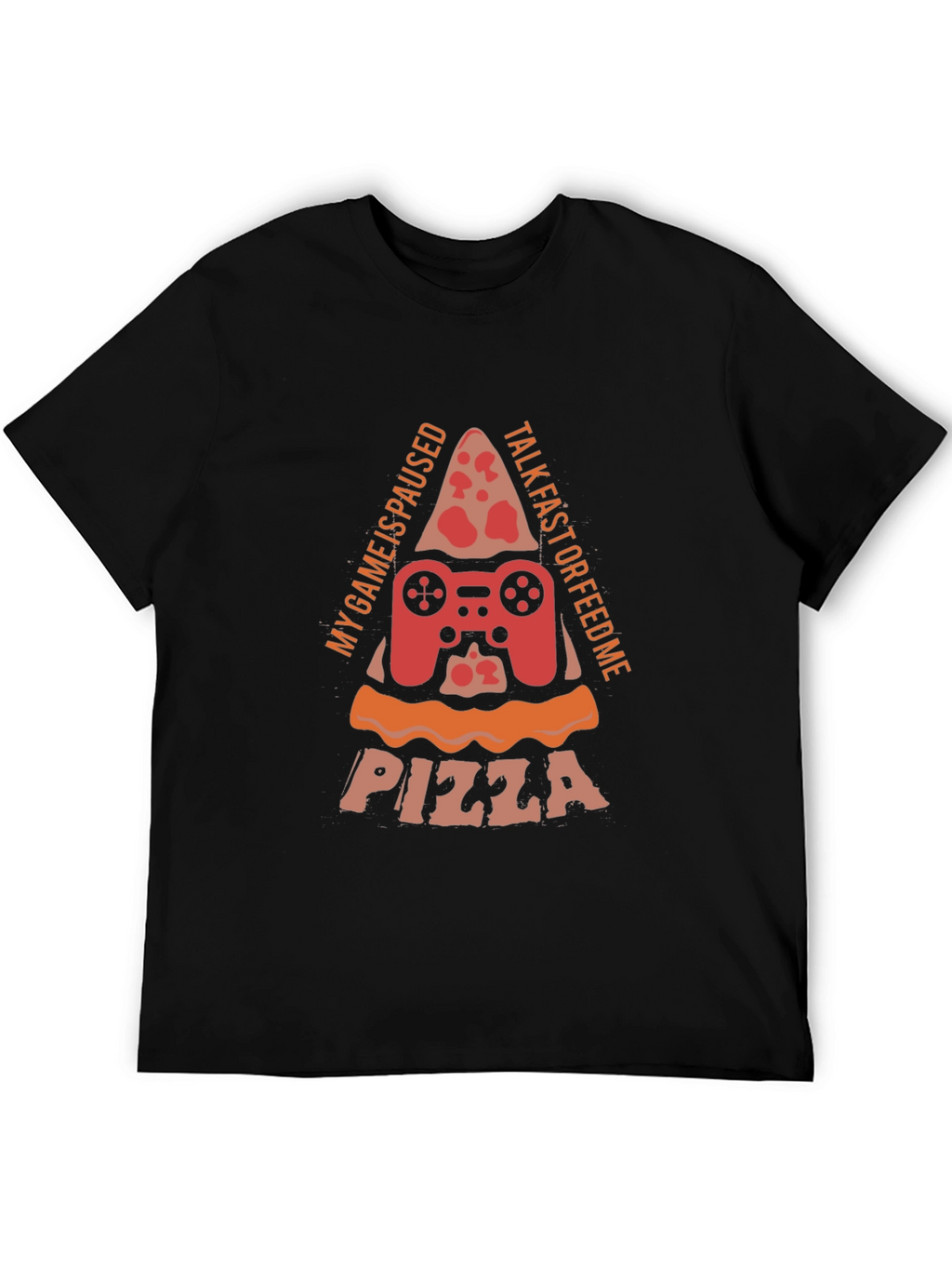 Gamer Pizza T-Shirt - My Game is Paused