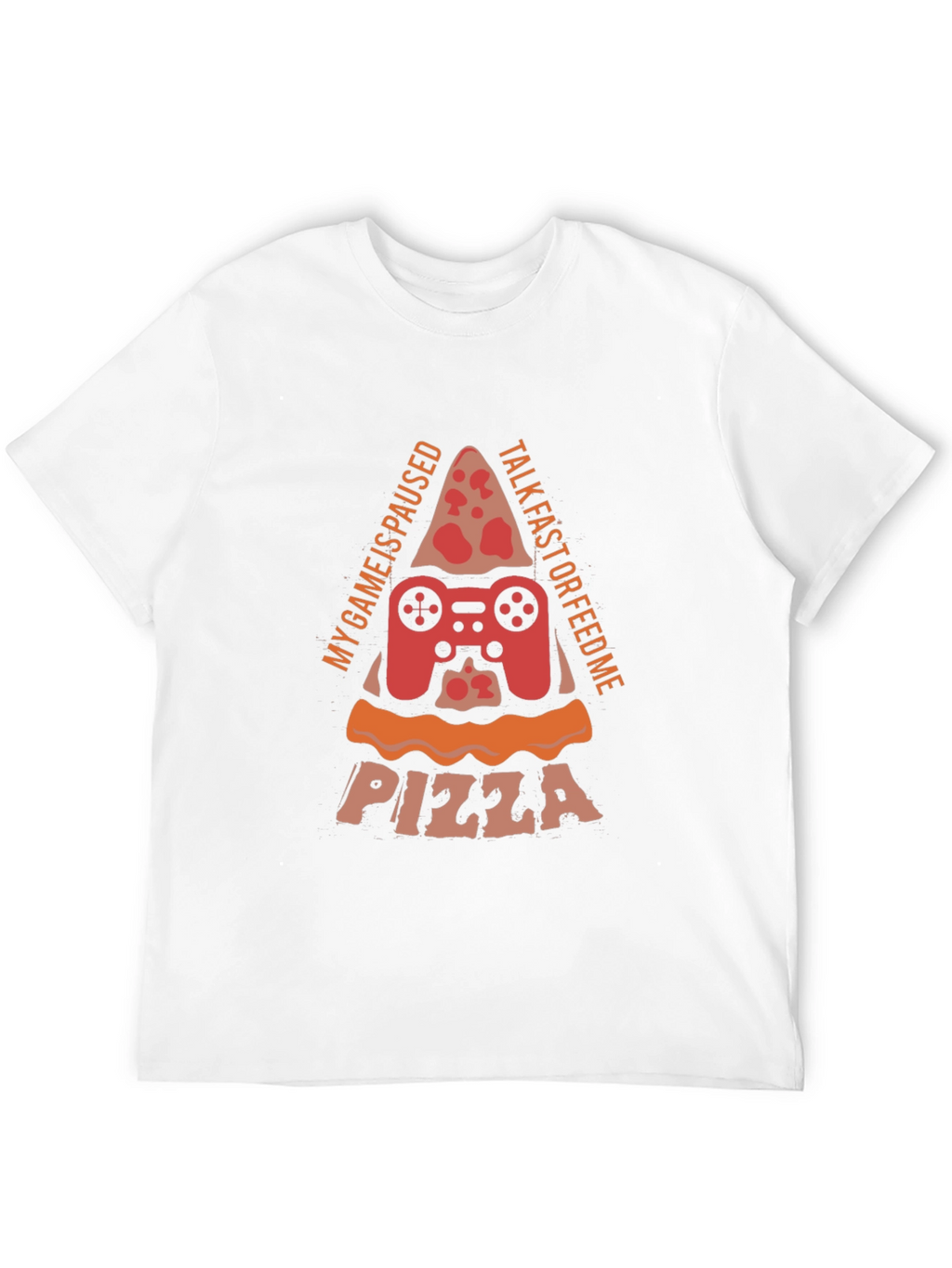 Gamer Pizza T-Shirt - My Game is Paused