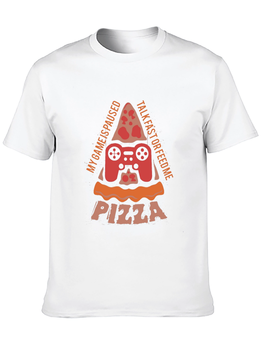 Gamer Pizza T-Shirt - My Game is Paused