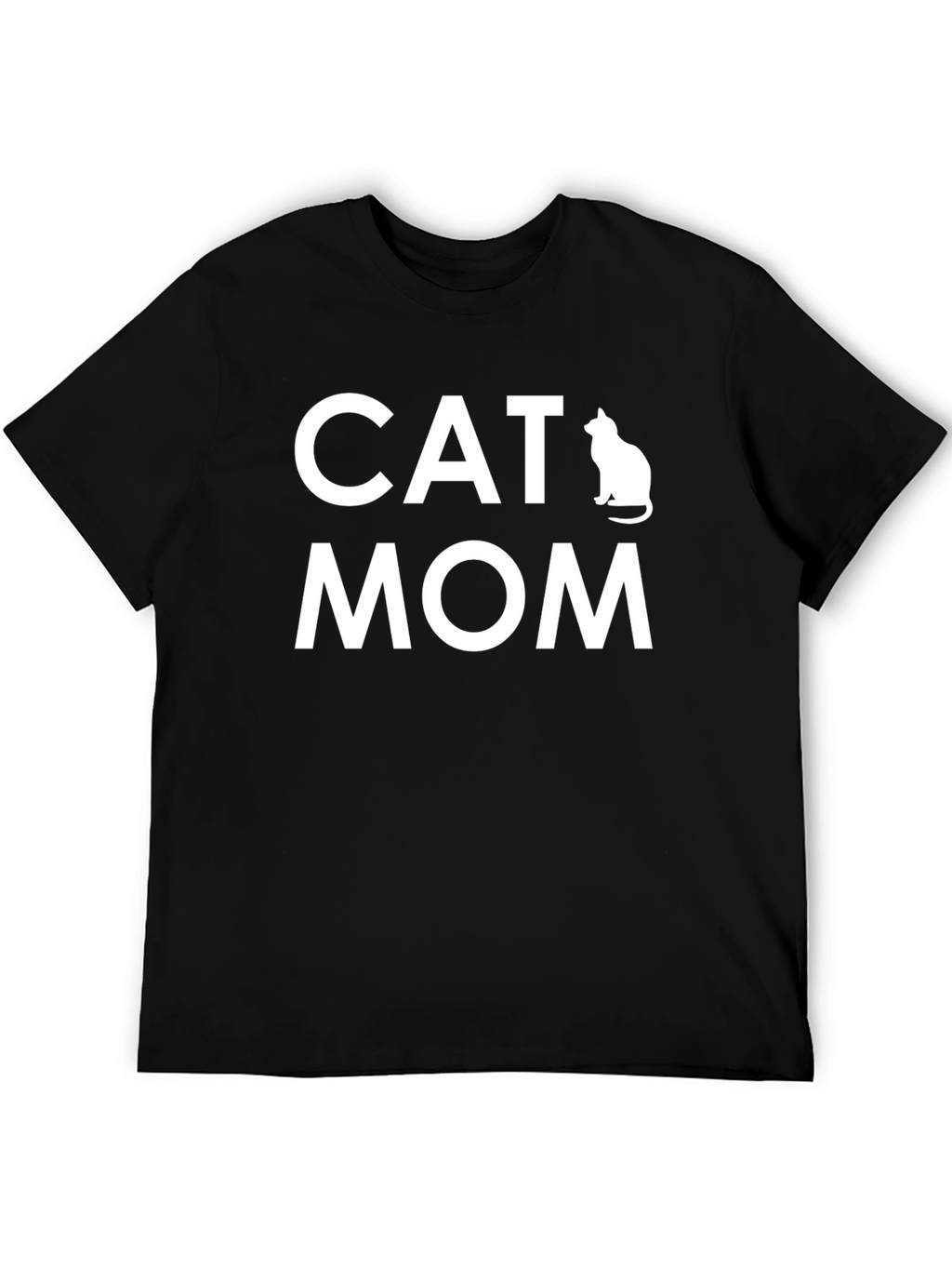 Cat Mom Graphic T-Shirt - Black Cotton Tee