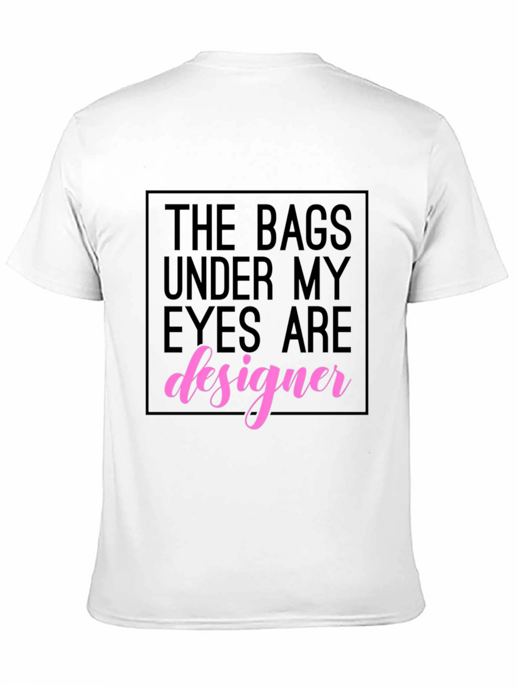 Designer Under Eye Bags Black Graphic Tee