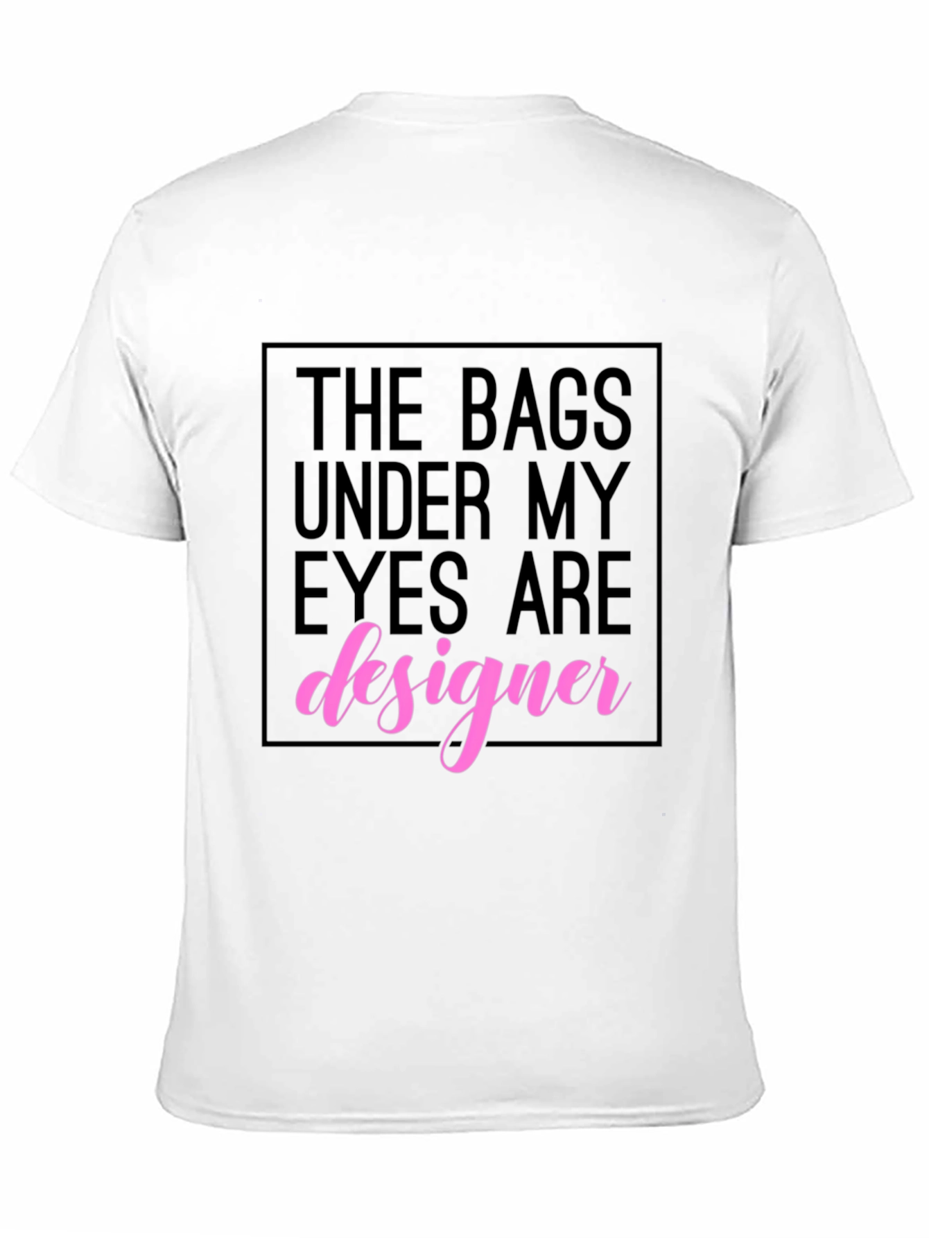 Designer Under Eye Bags Black Graphic Tee