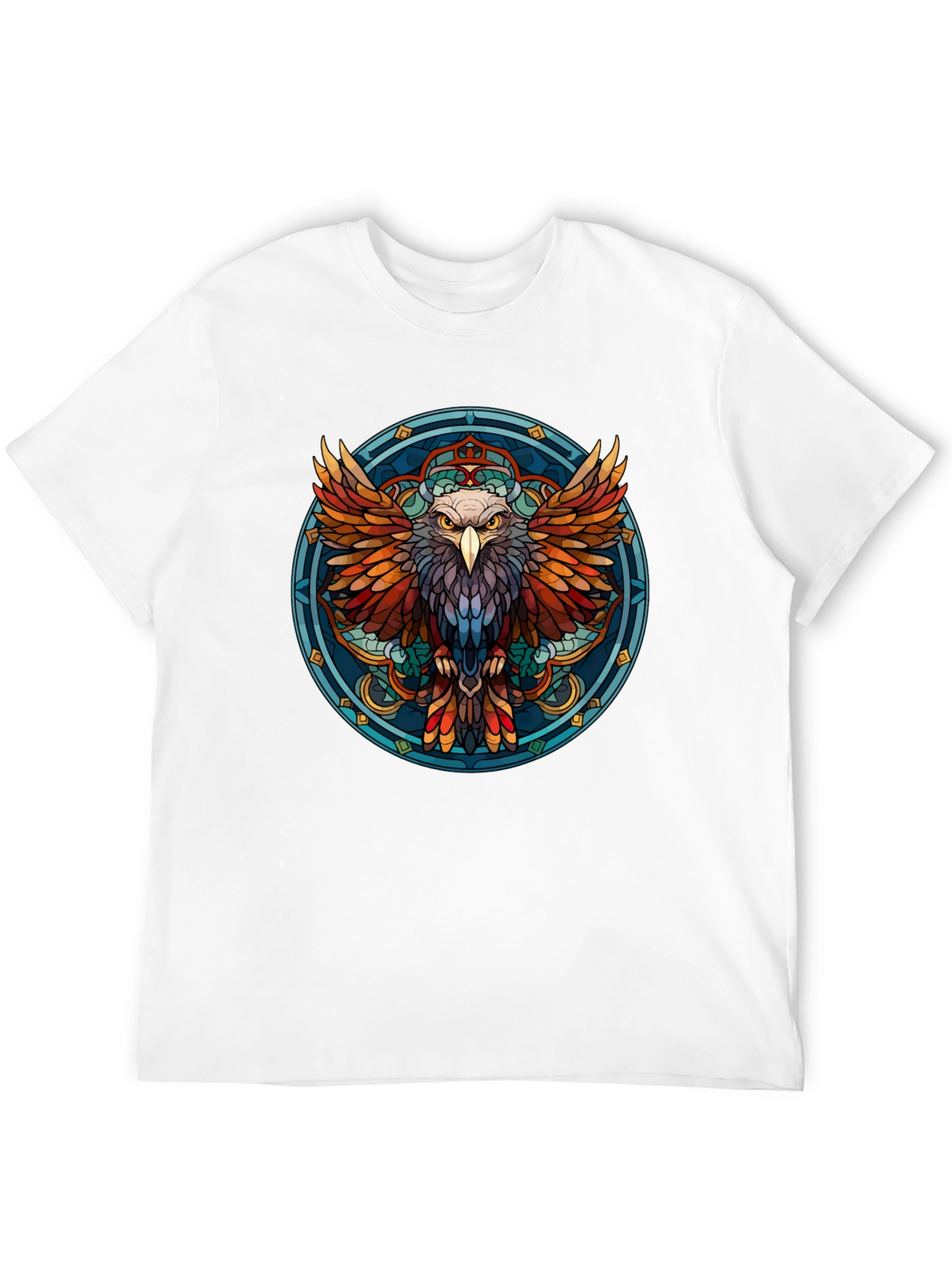 Eagle Mandala Graphic Print T-Shirt