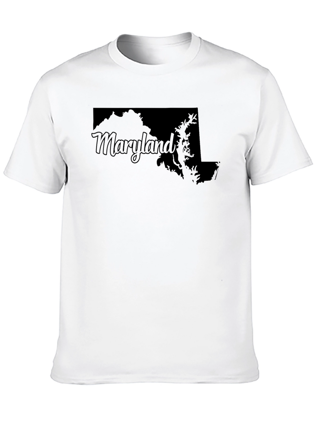 Maryland Outline Black Graphic Tee