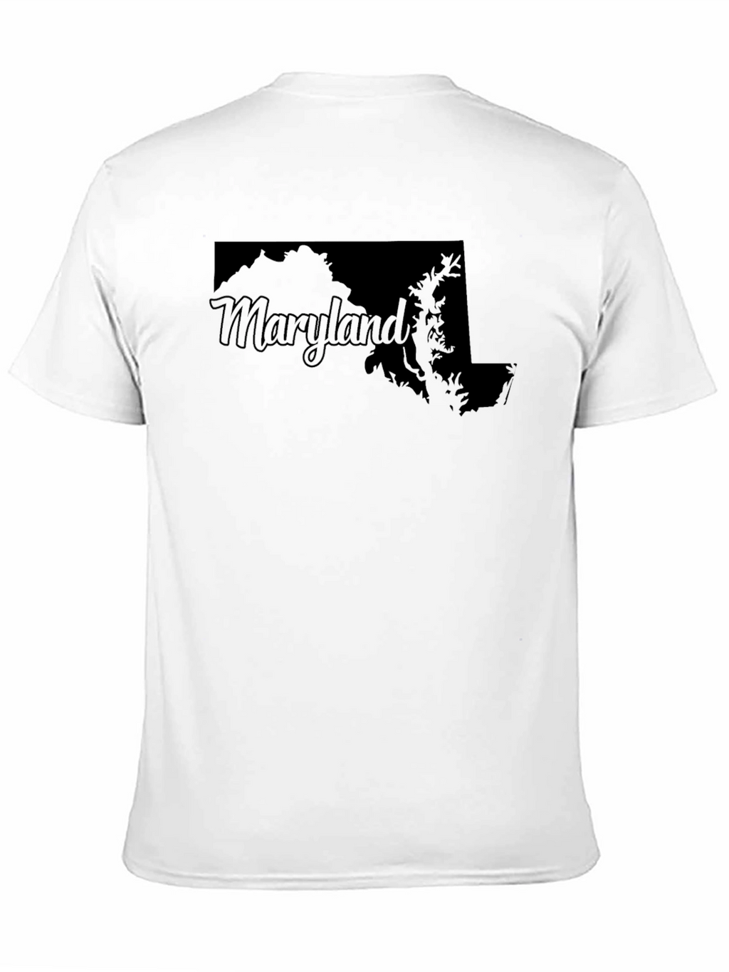 Maryland Outline Black Graphic Tee