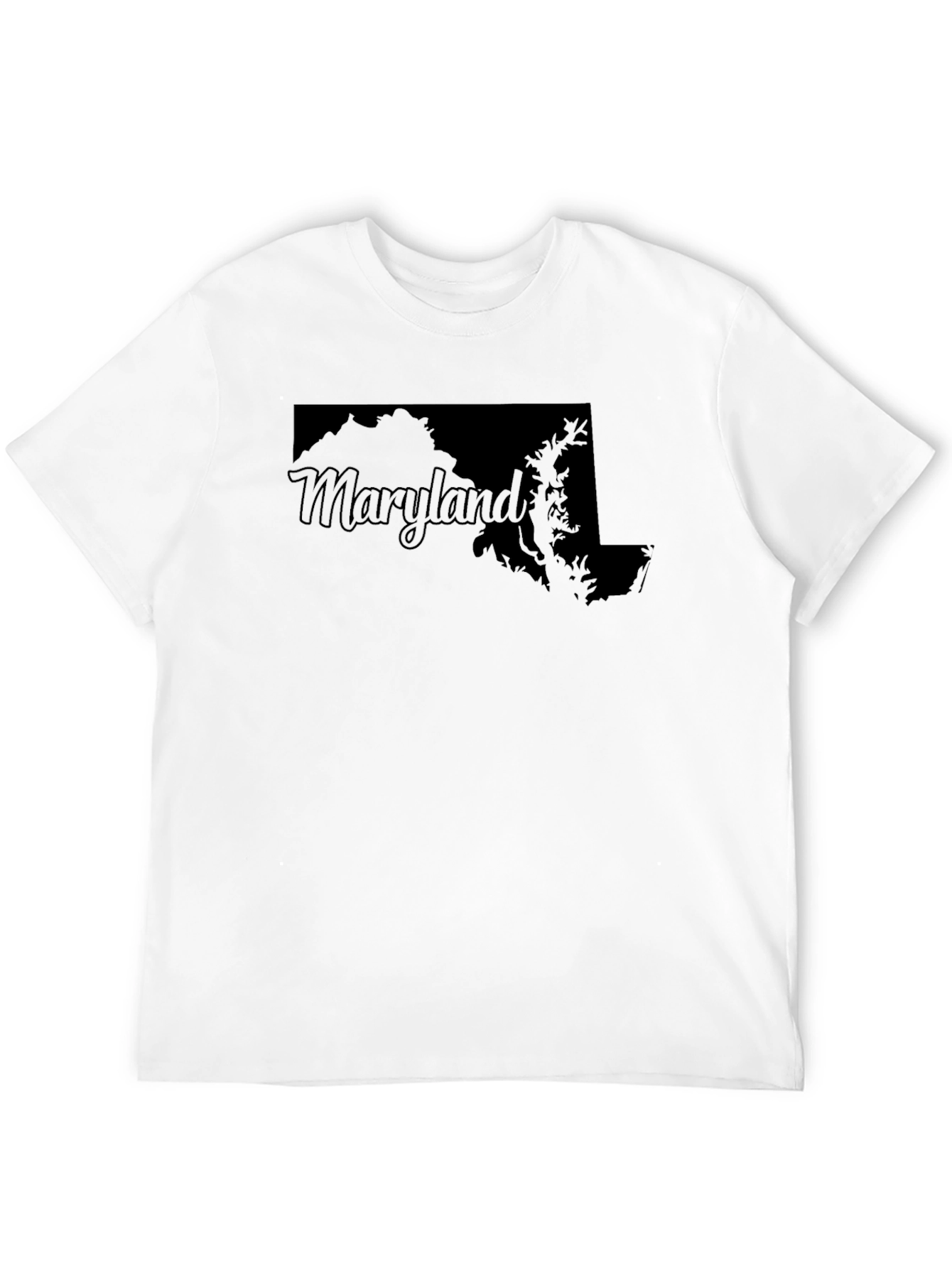 Maryland Outline Black Graphic Tee