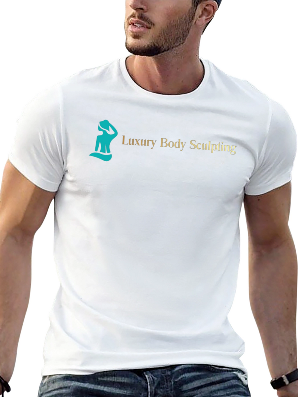 Luxury Body Sculpting Black Graphic Tee