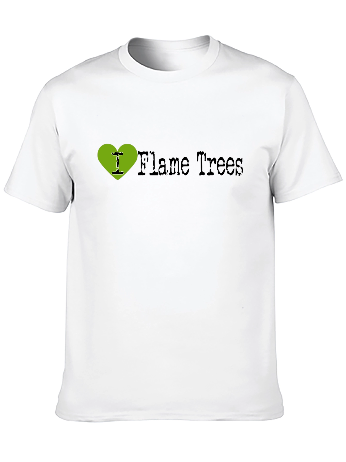 I Heart Flame Trees Black T-Shirt