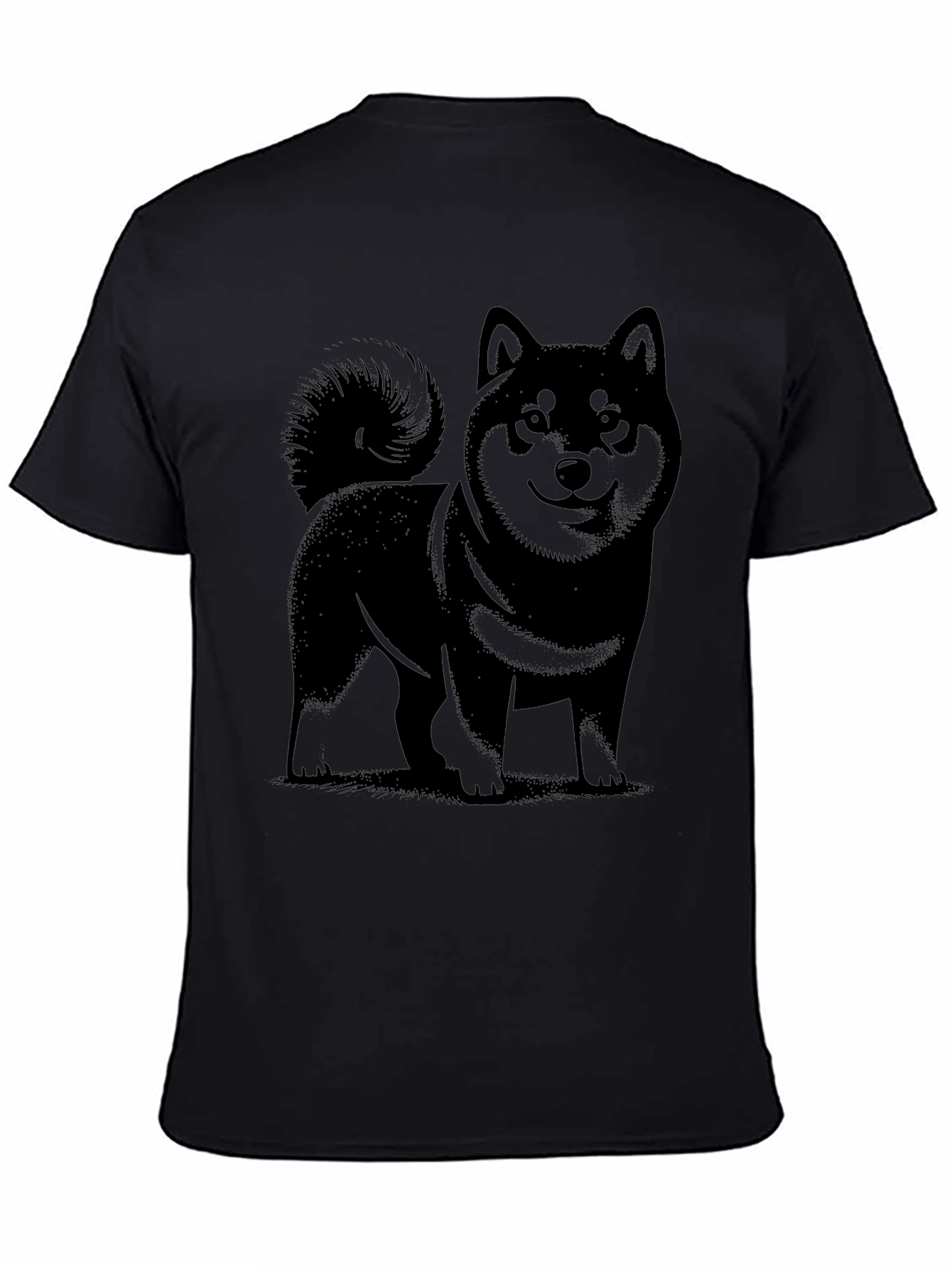 Black Shiba Inu Graphic Tee - Unique Dog Lover Gift