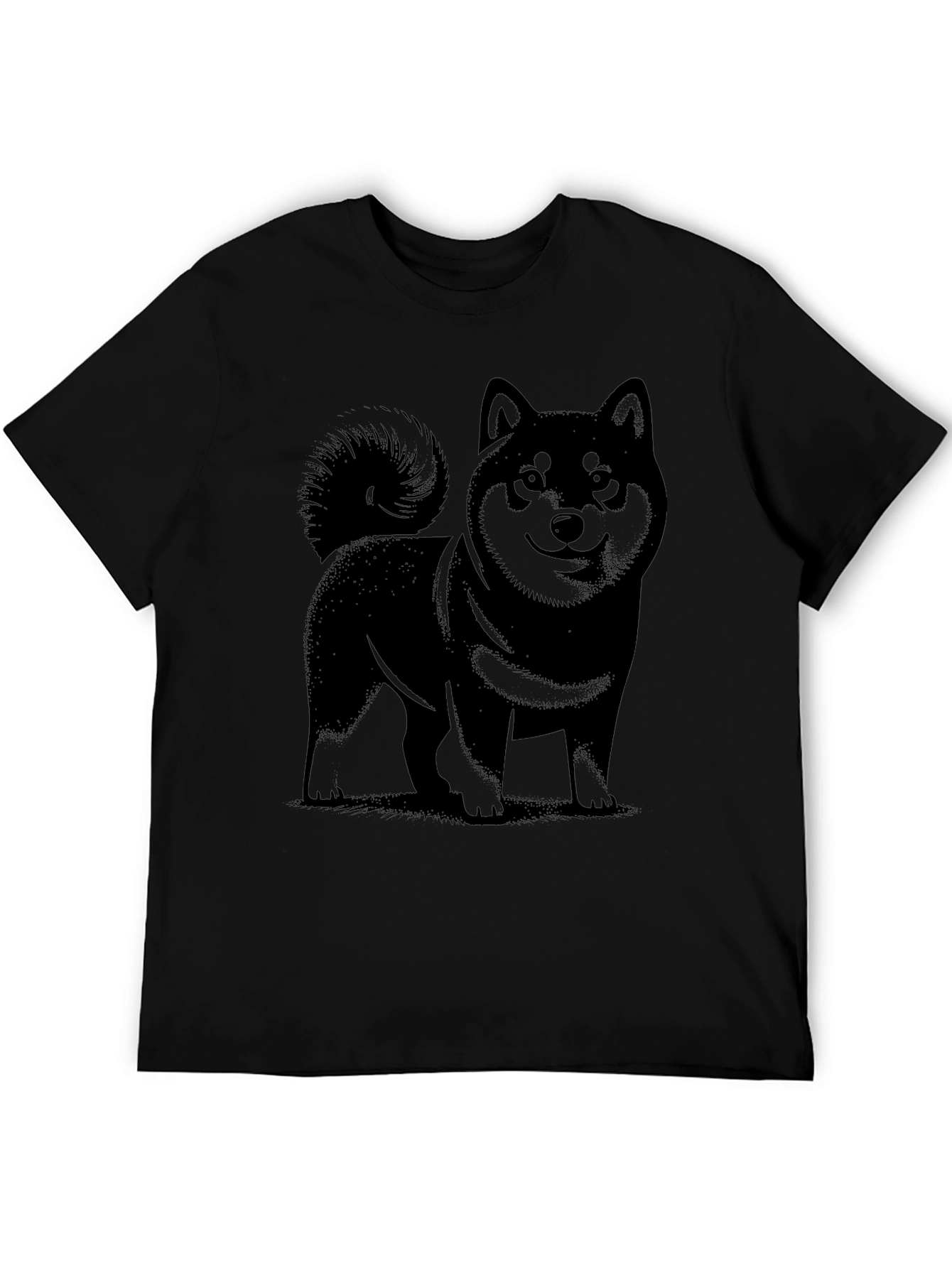 Black Shiba Inu Graphic Tee - Unique Dog Lover Gift