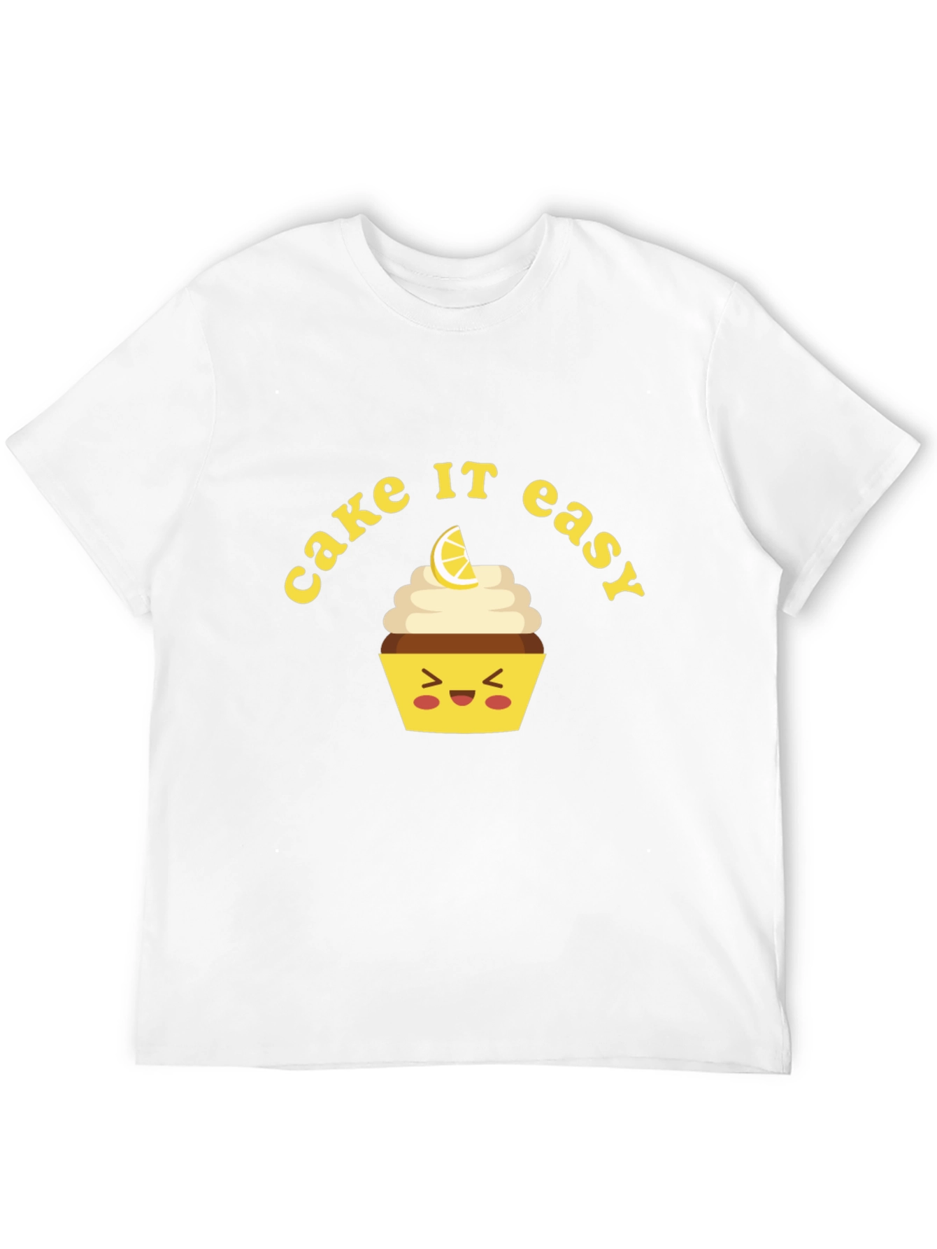 Cake It Easy Graphic T-Shirt - Black Cotton Tee