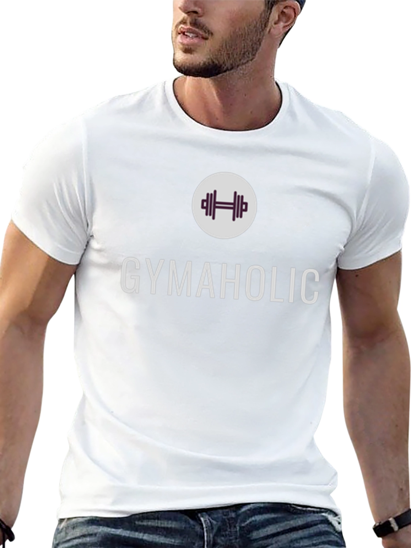 Gymaholic Graphic Tee - Black Fitness Shirt