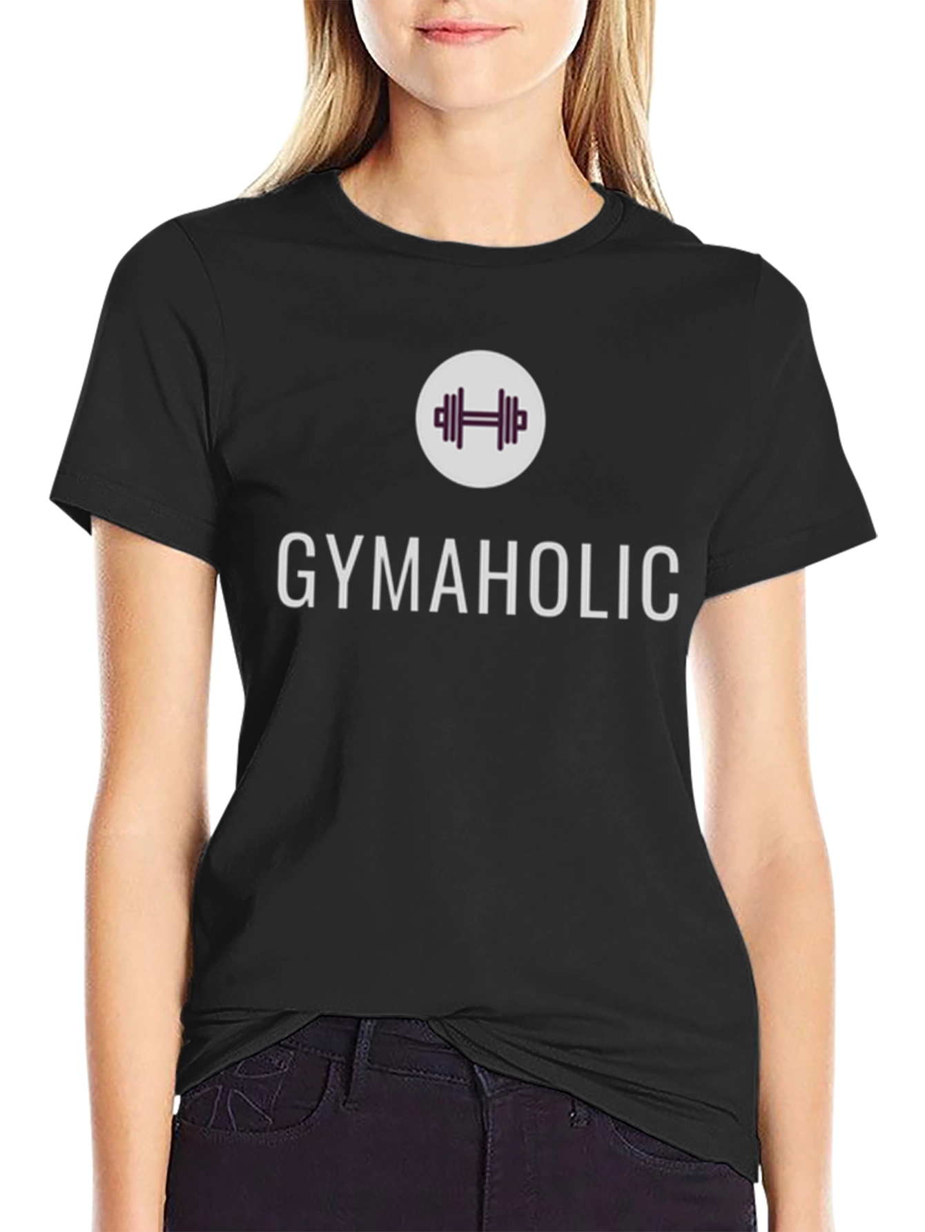 Gymaholic Graphic Tee - Black Fitness Shirt