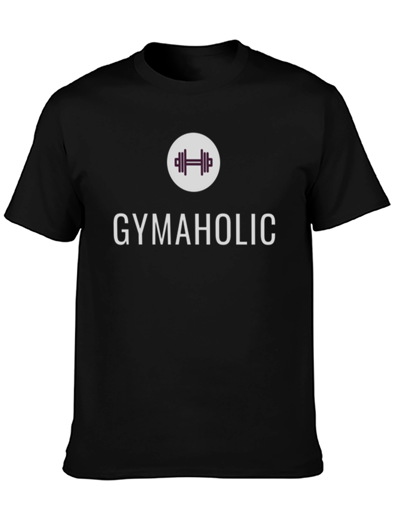 Gymaholic Graphic Tee - Black Fitness Shirt