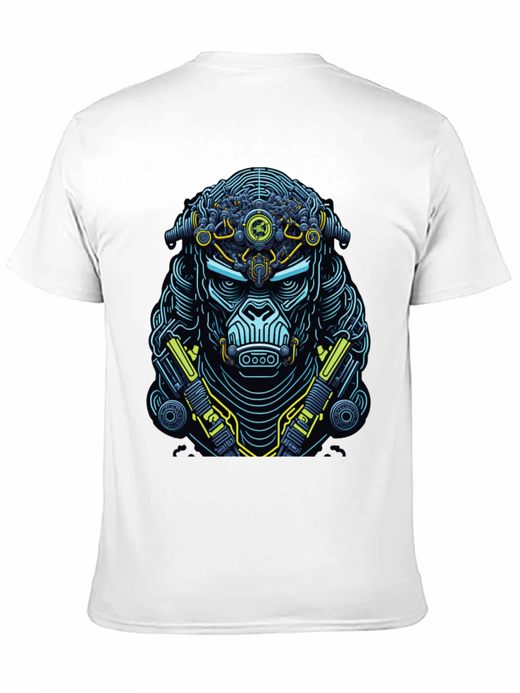 Cyberpunk Gorilla Graphic T-Shirt - Black