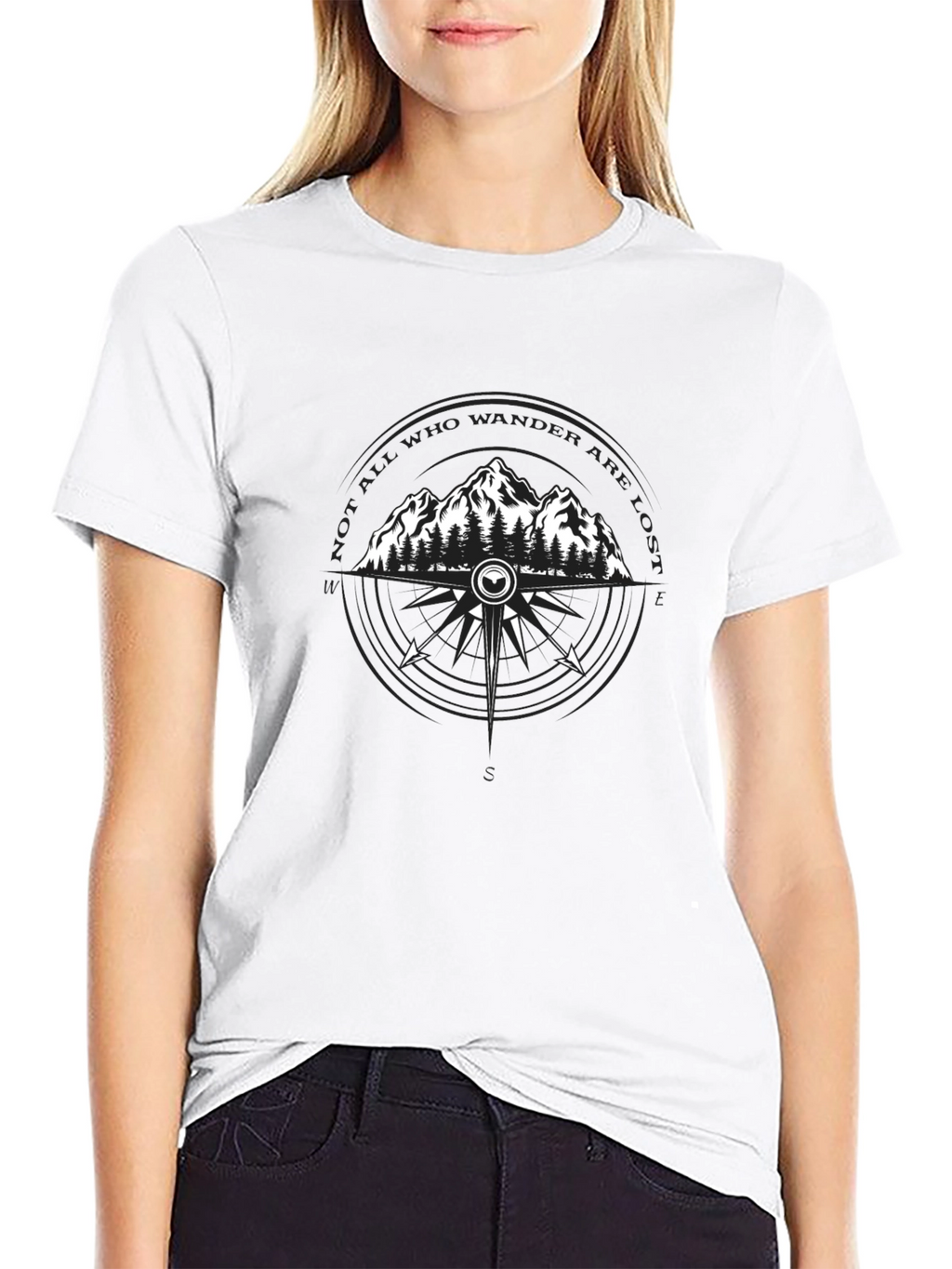 Wanderlust Compass T-Shirt - Adventure Awaits!