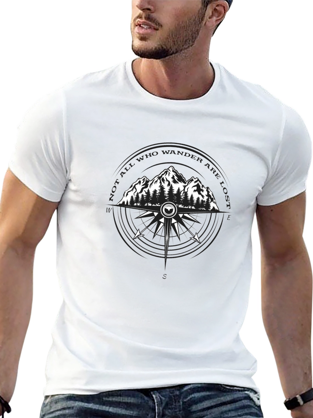 Wanderlust Compass T-Shirt - Adventure Awaits!
