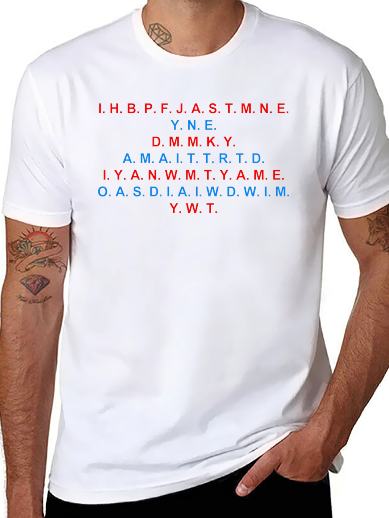 Secret Message Black T-Shirt - Read If You Can!