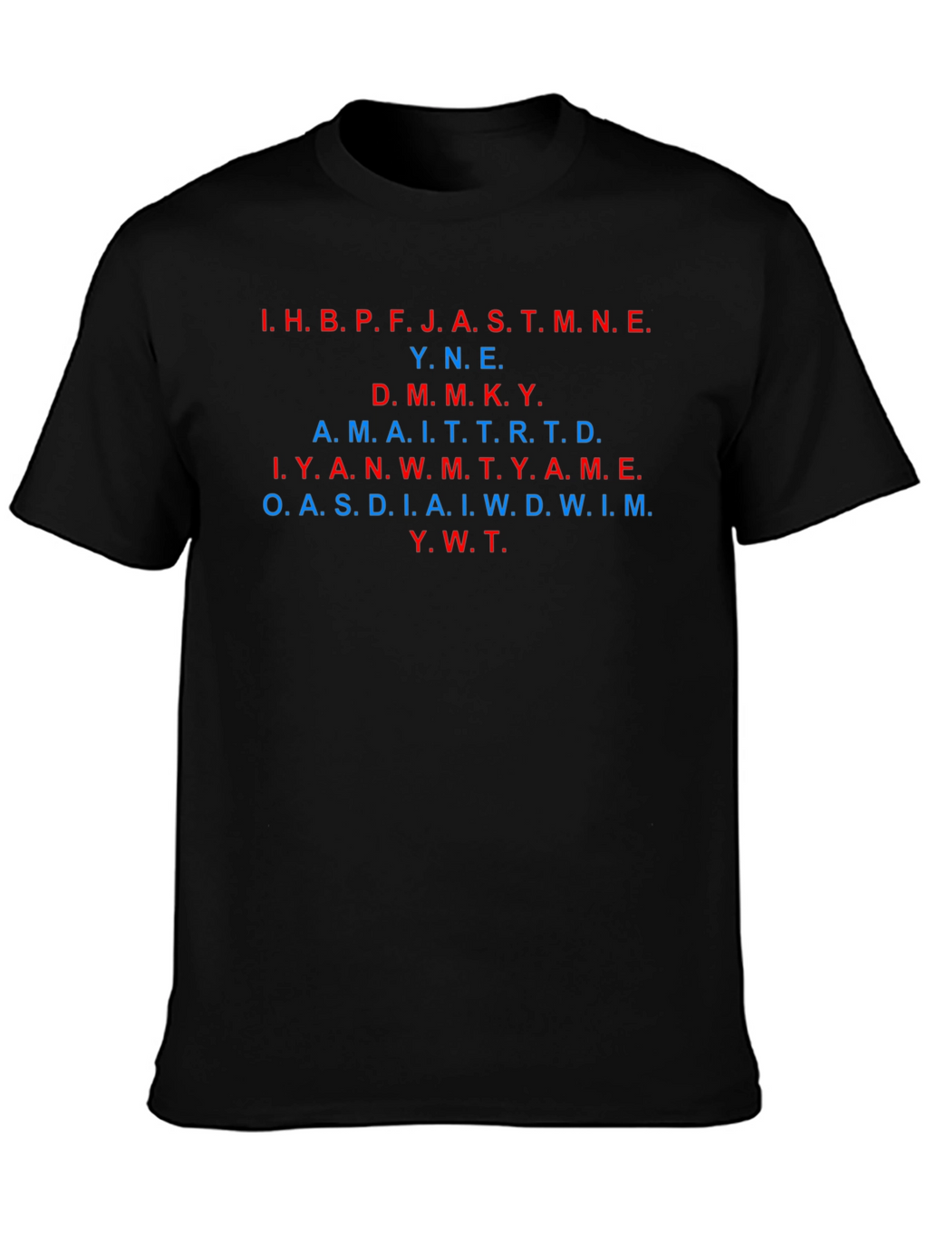 Secret Message Black T-Shirt - Read If You Can!