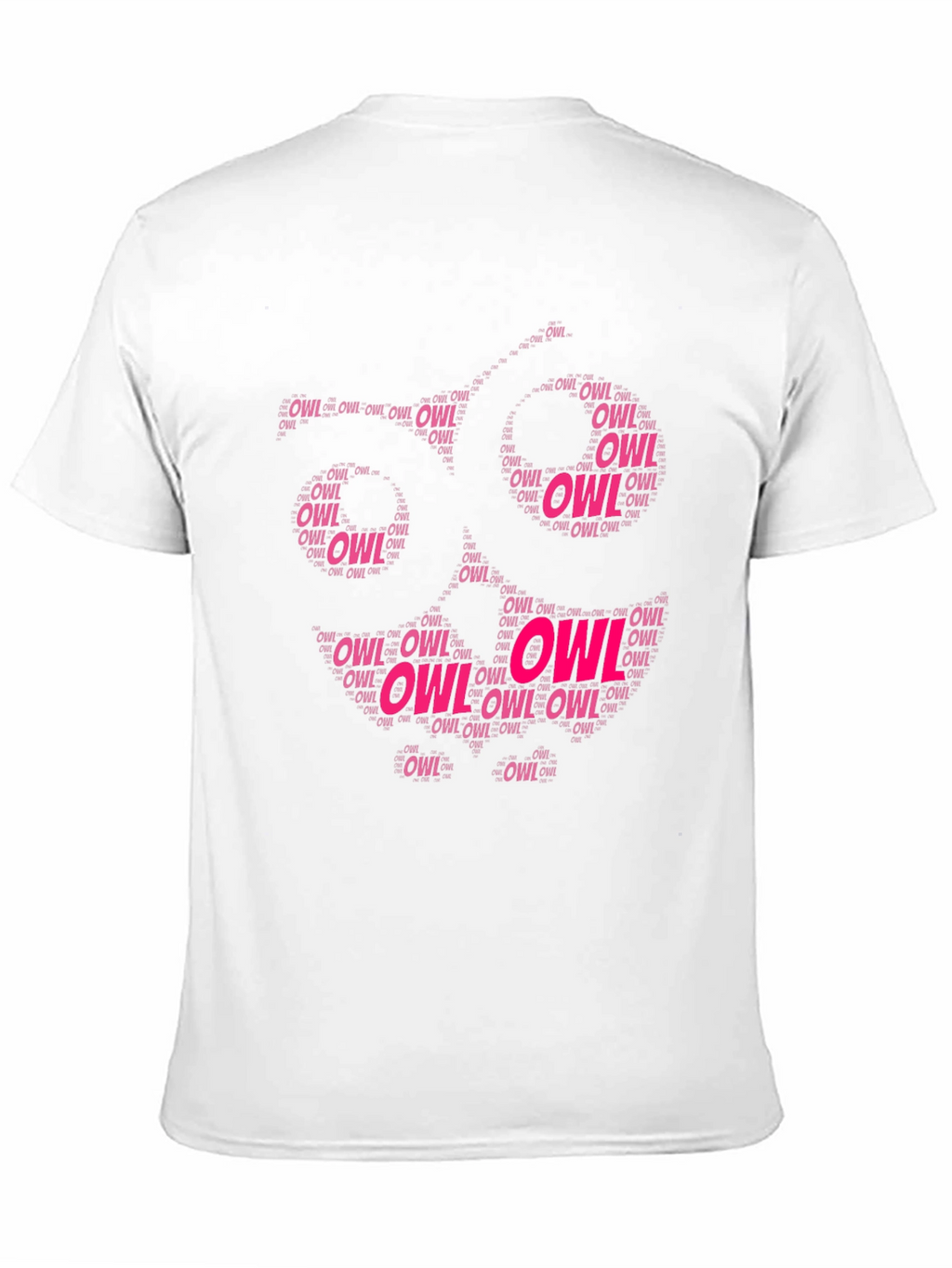 Owl Word Art T-Shirt - Unique Design
