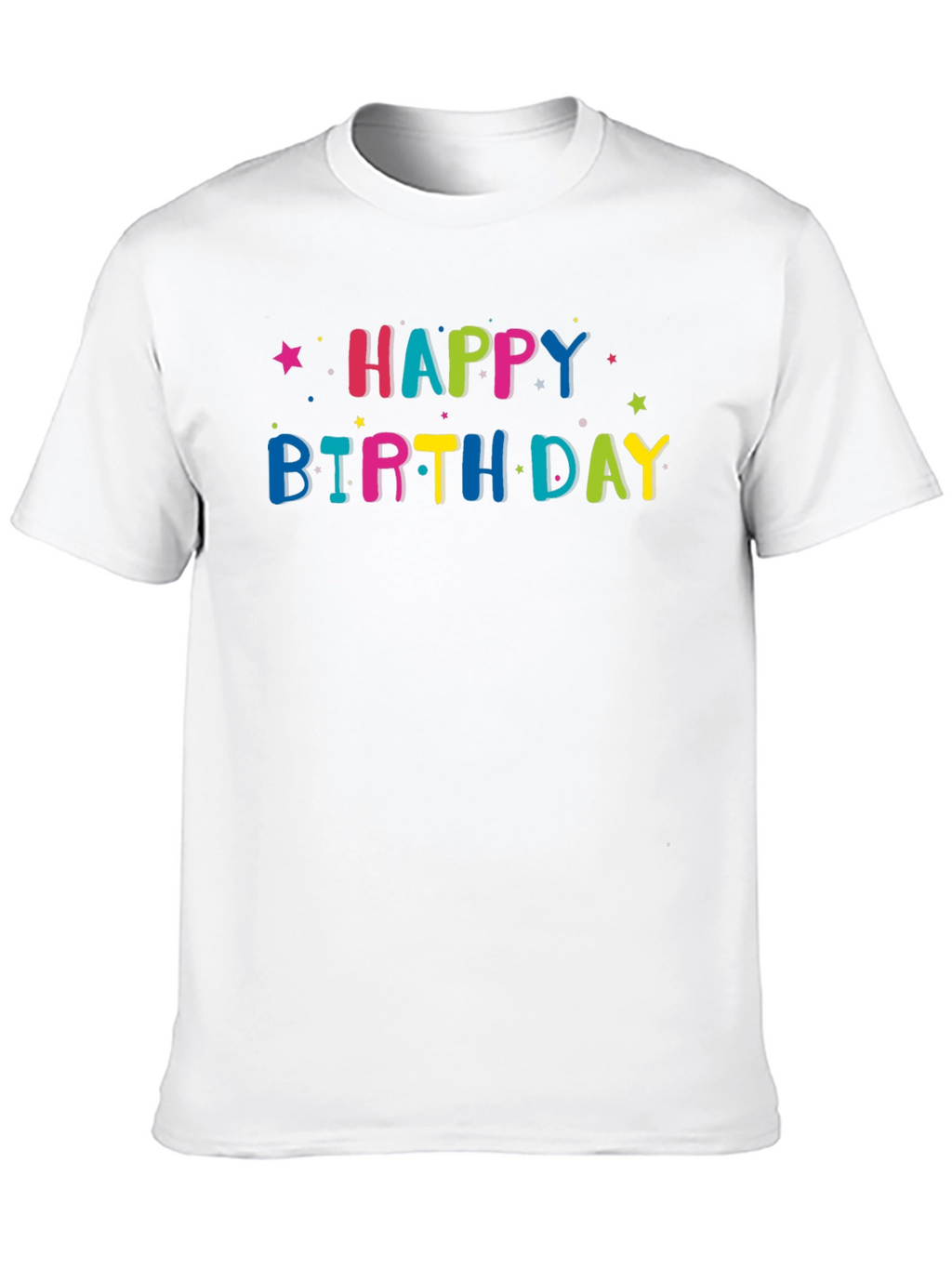 Happy Birthday Graphic Tee - Black