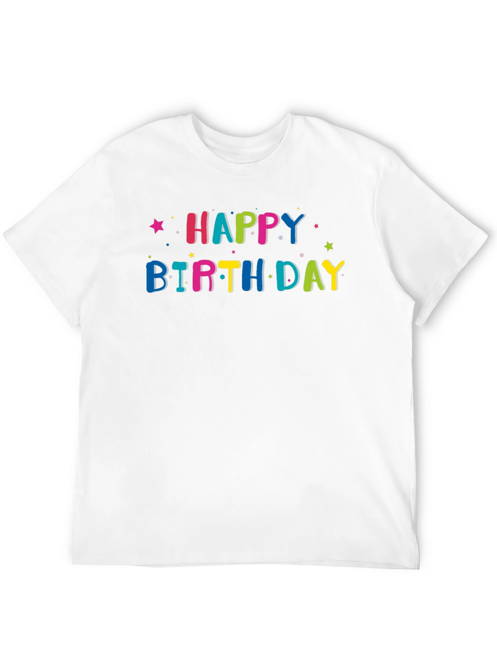 Happy Birthday Graphic Tee - Black