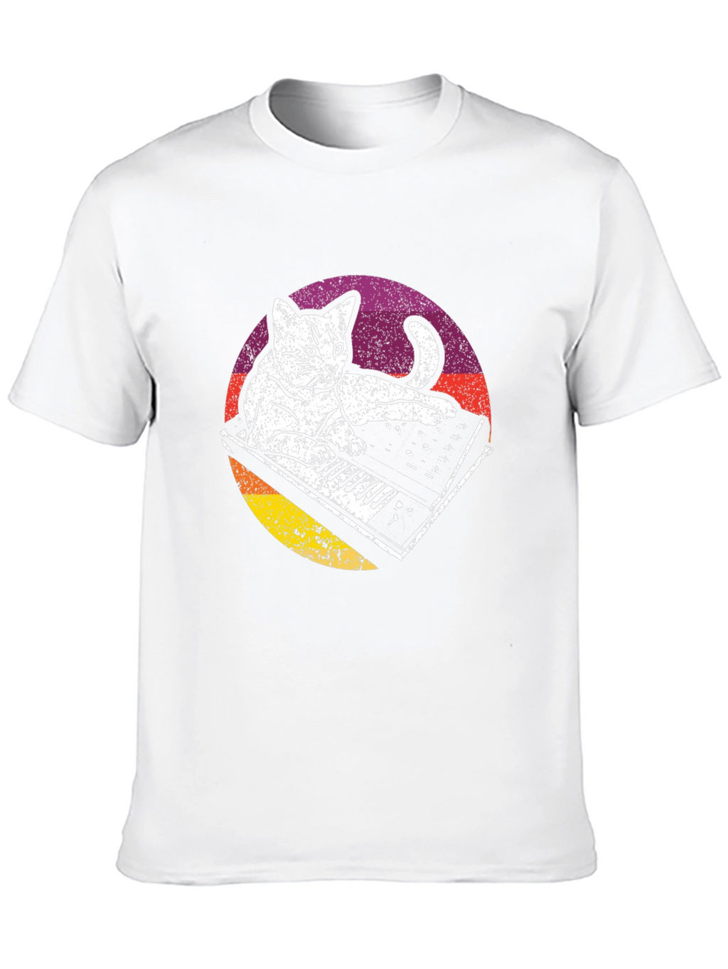Cat Keyboard T-Shirt - Cool Graphic Tee