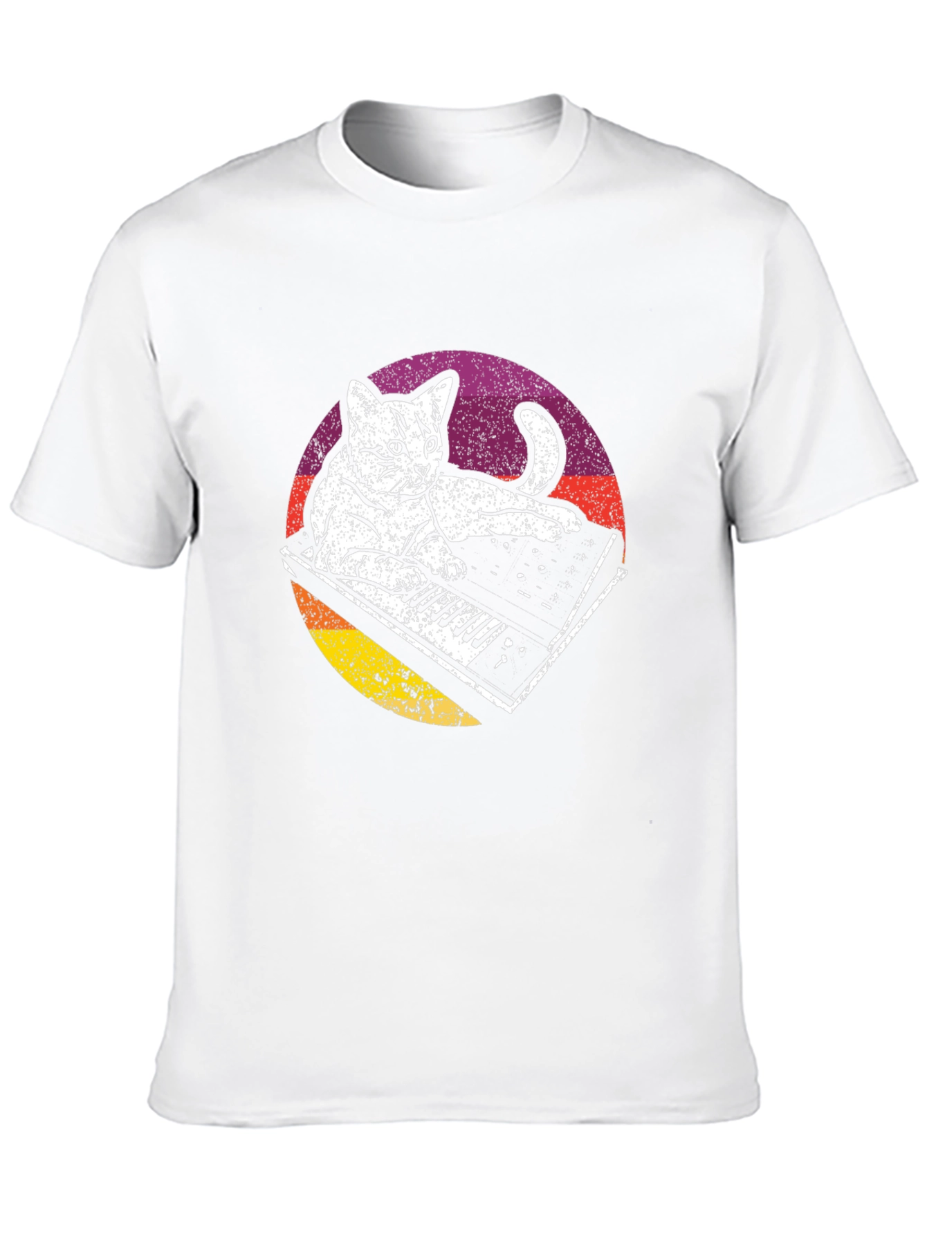 Cat Keyboard T-Shirt - Cool Graphic Tee
