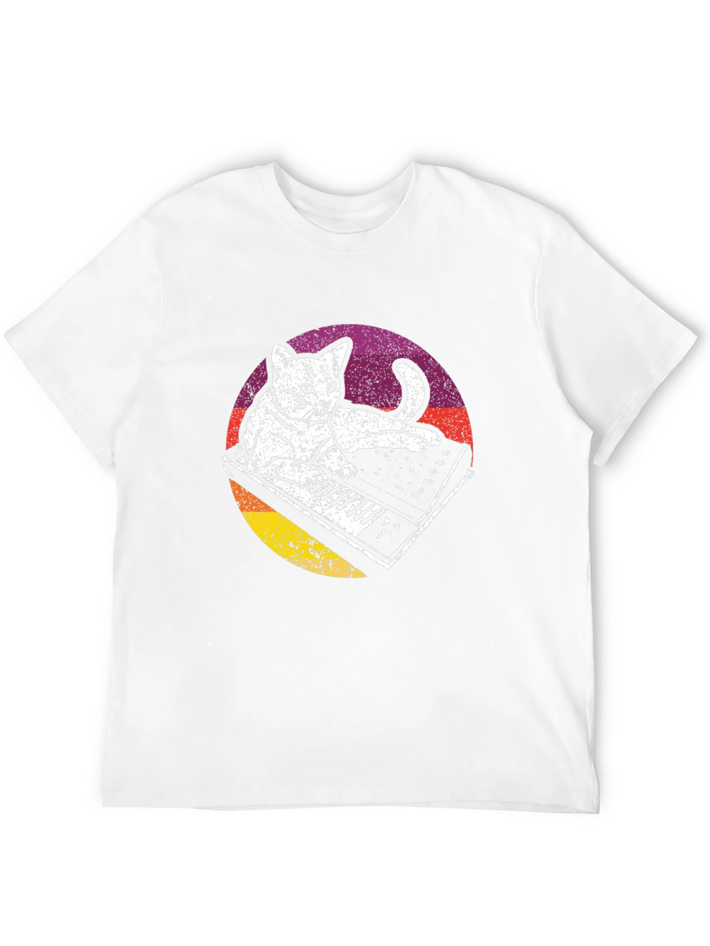 Cat Keyboard T-Shirt - Cool Graphic Tee