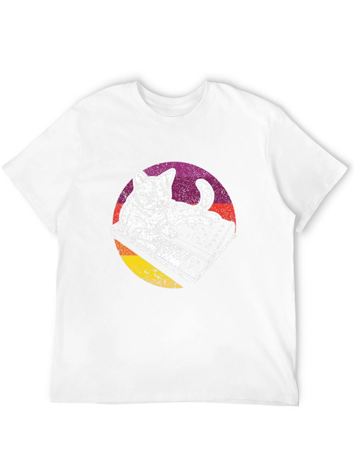 Cat Keyboard T-Shirt - Cool Graphic Tee