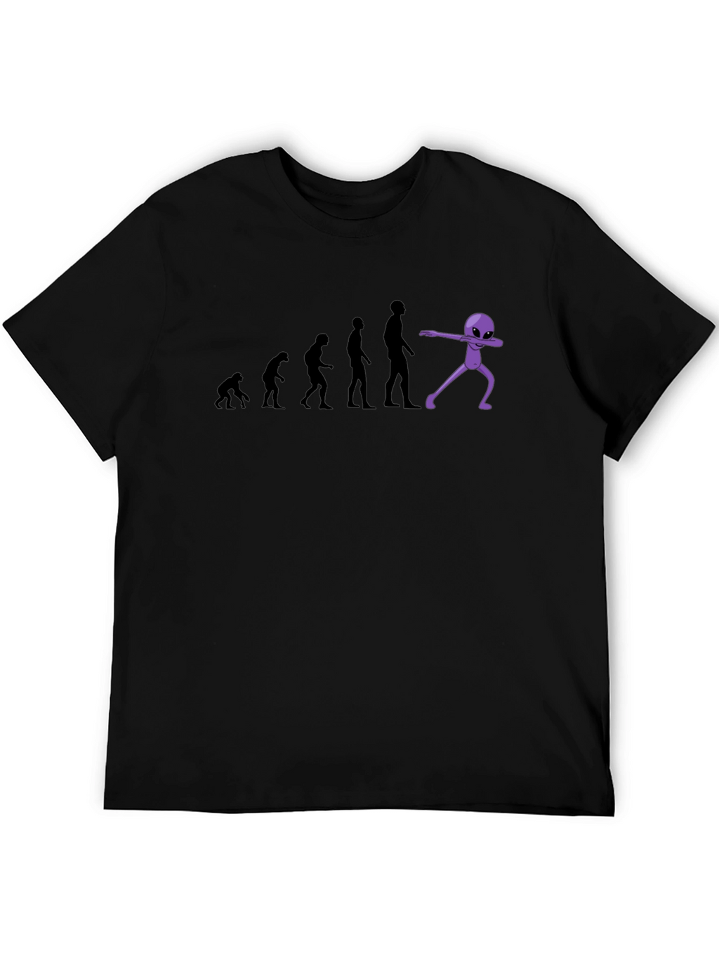 Evolution to Alien Dab Funny Graphic T-Shirt