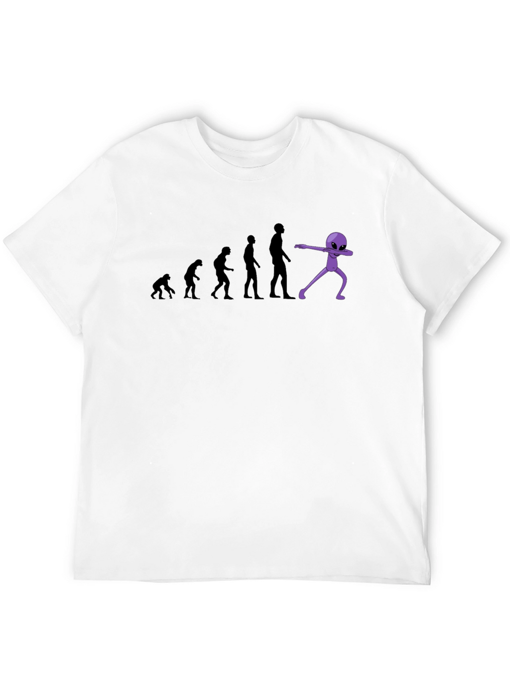 Evolution to Alien Dab Funny Graphic T-Shirt
