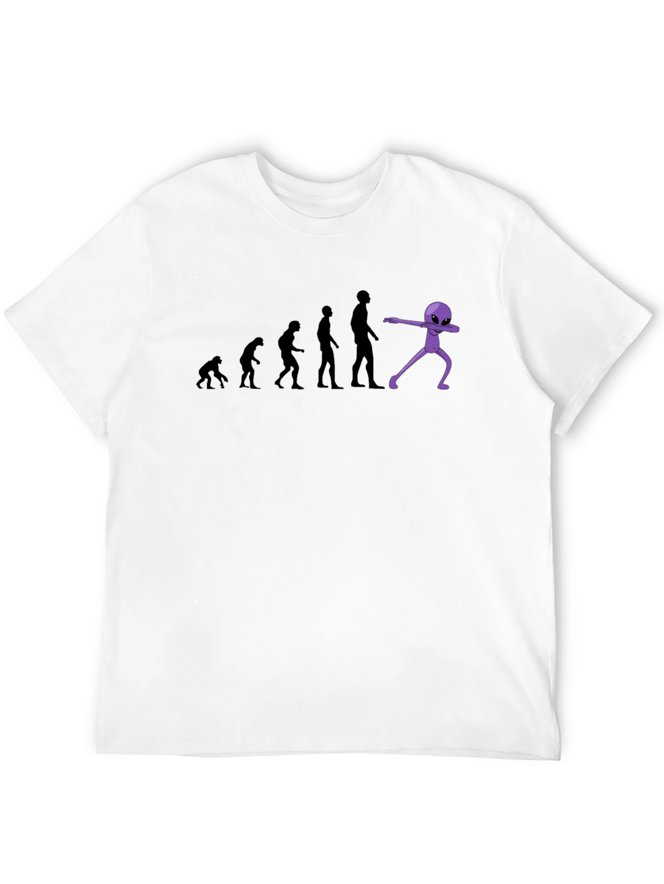 Evolution to Alien Dab Funny Graphic T-Shirt