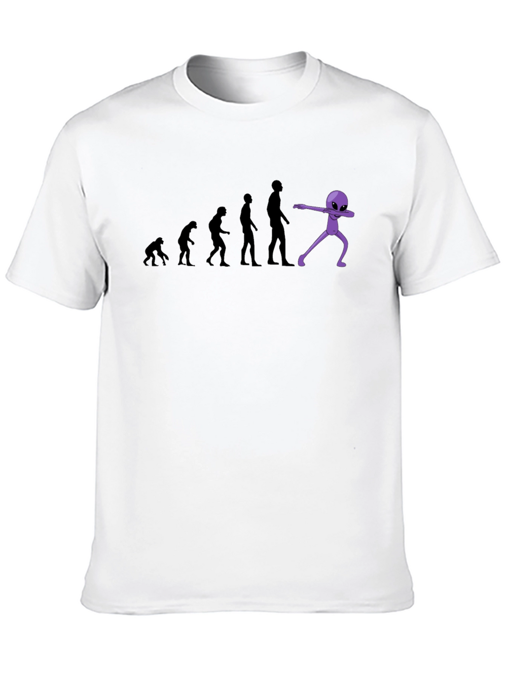 Evolution to Alien Dab Funny Graphic T-Shirt