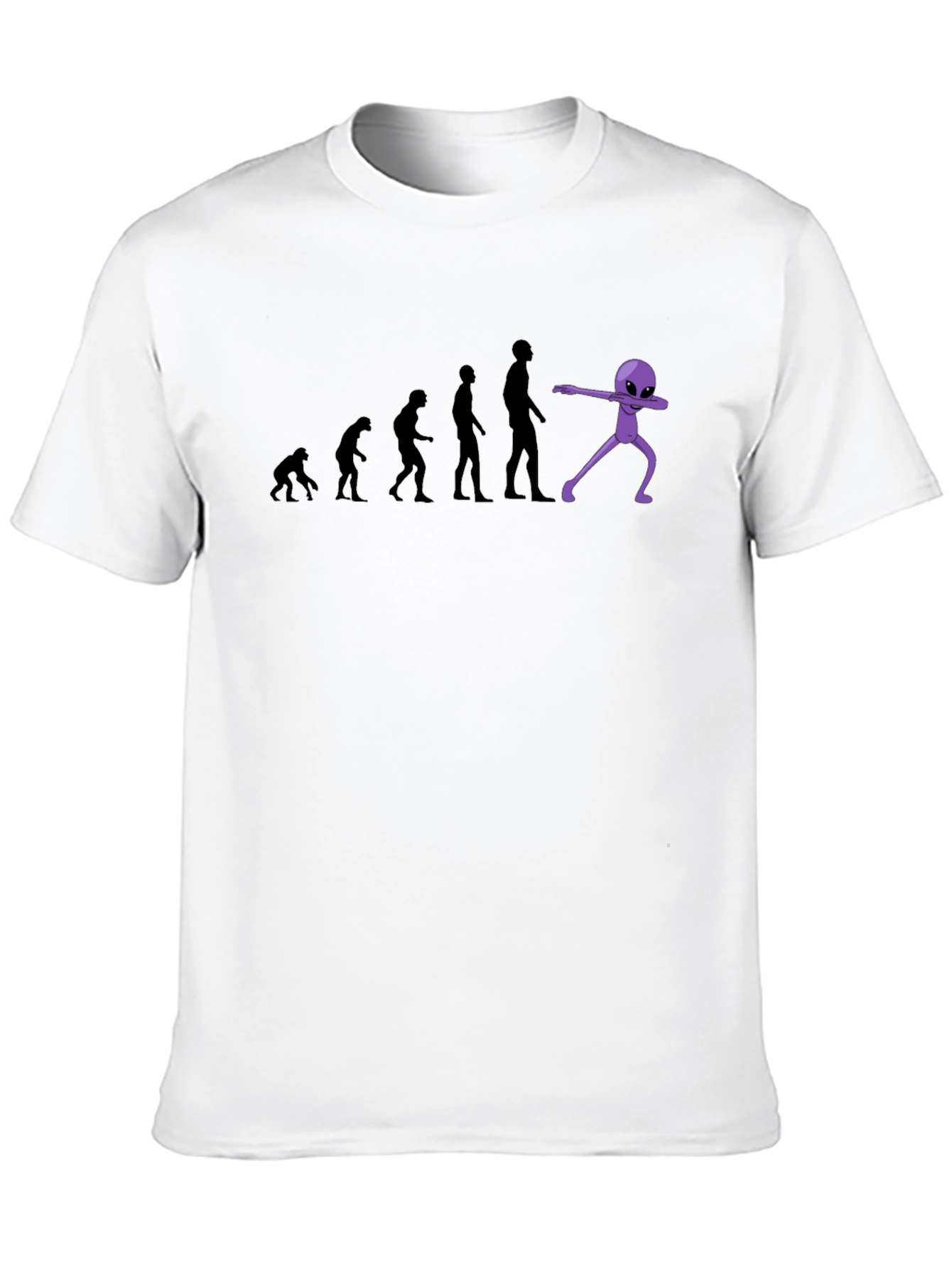 Evolution to Alien Dab Funny Graphic T-Shirt