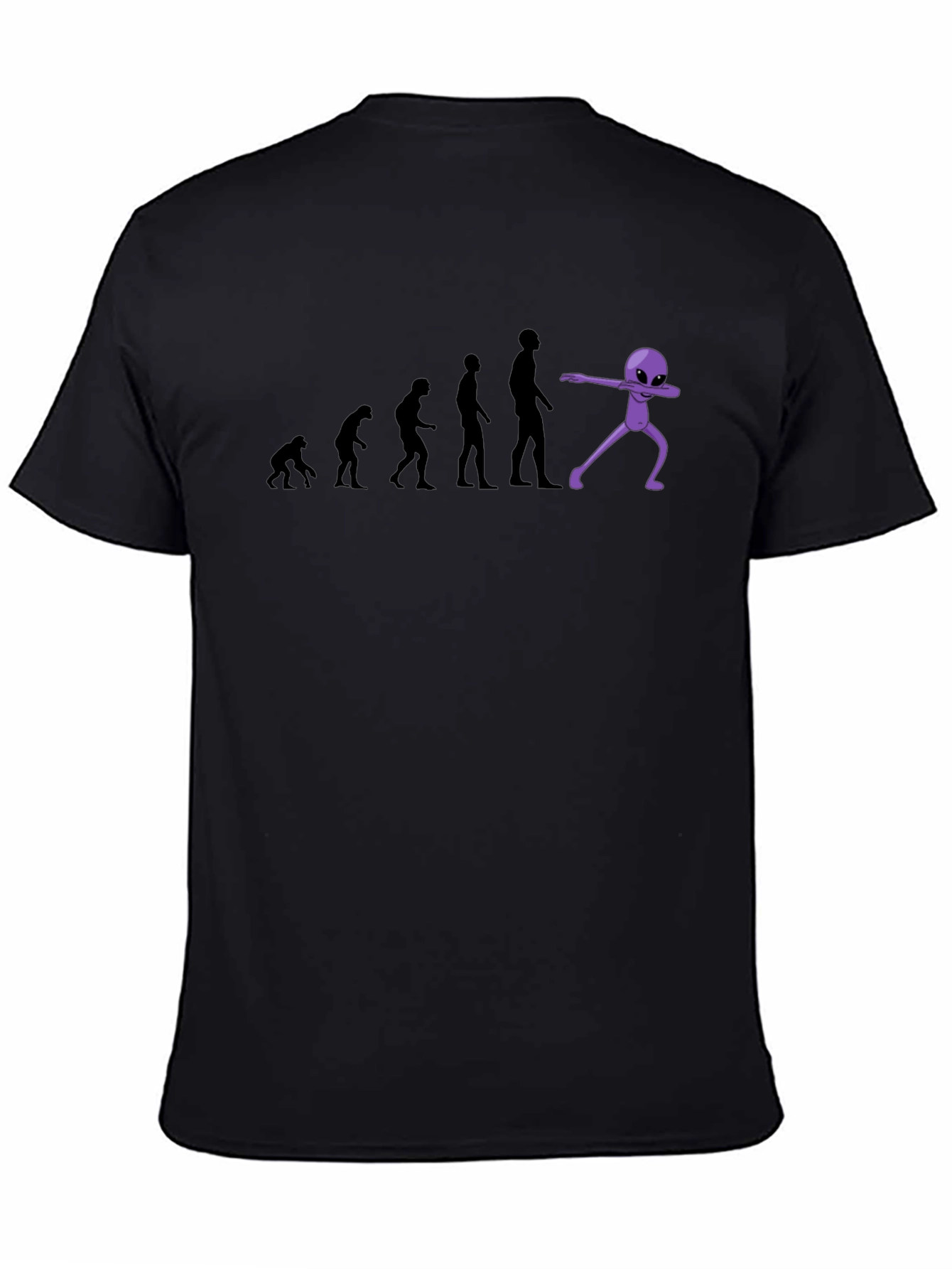 Evolution to Alien Dab Funny Graphic T-Shirt